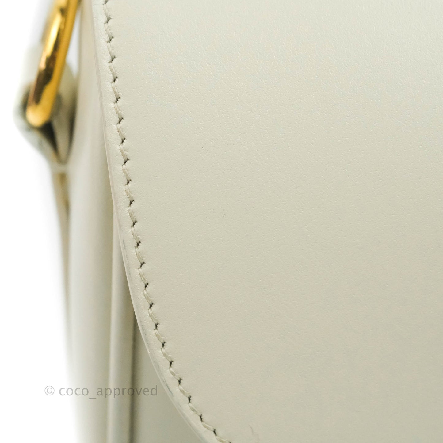 Dior Medium Bobby Bag Off White Calfskin Gold Hardware