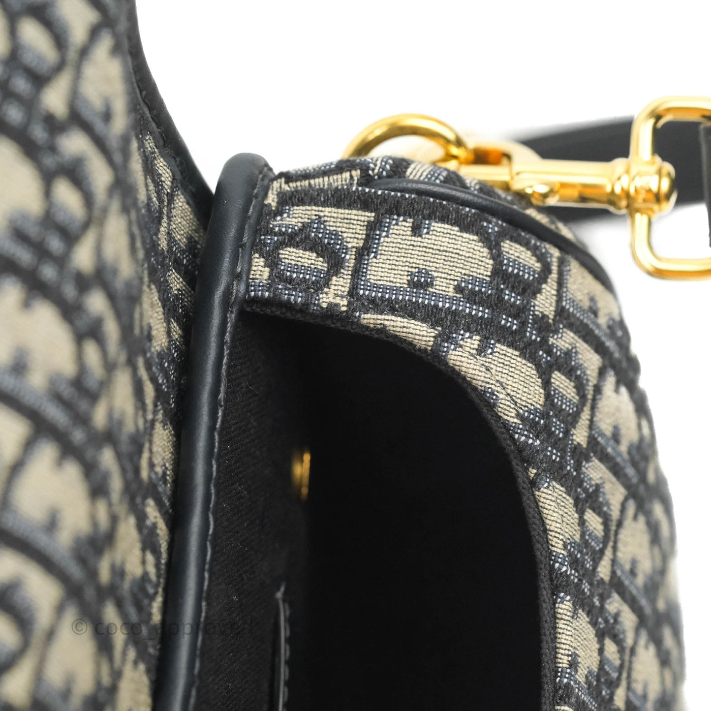 Dior Medium Bobby Bag Blue Oblique Jacquard Canvas