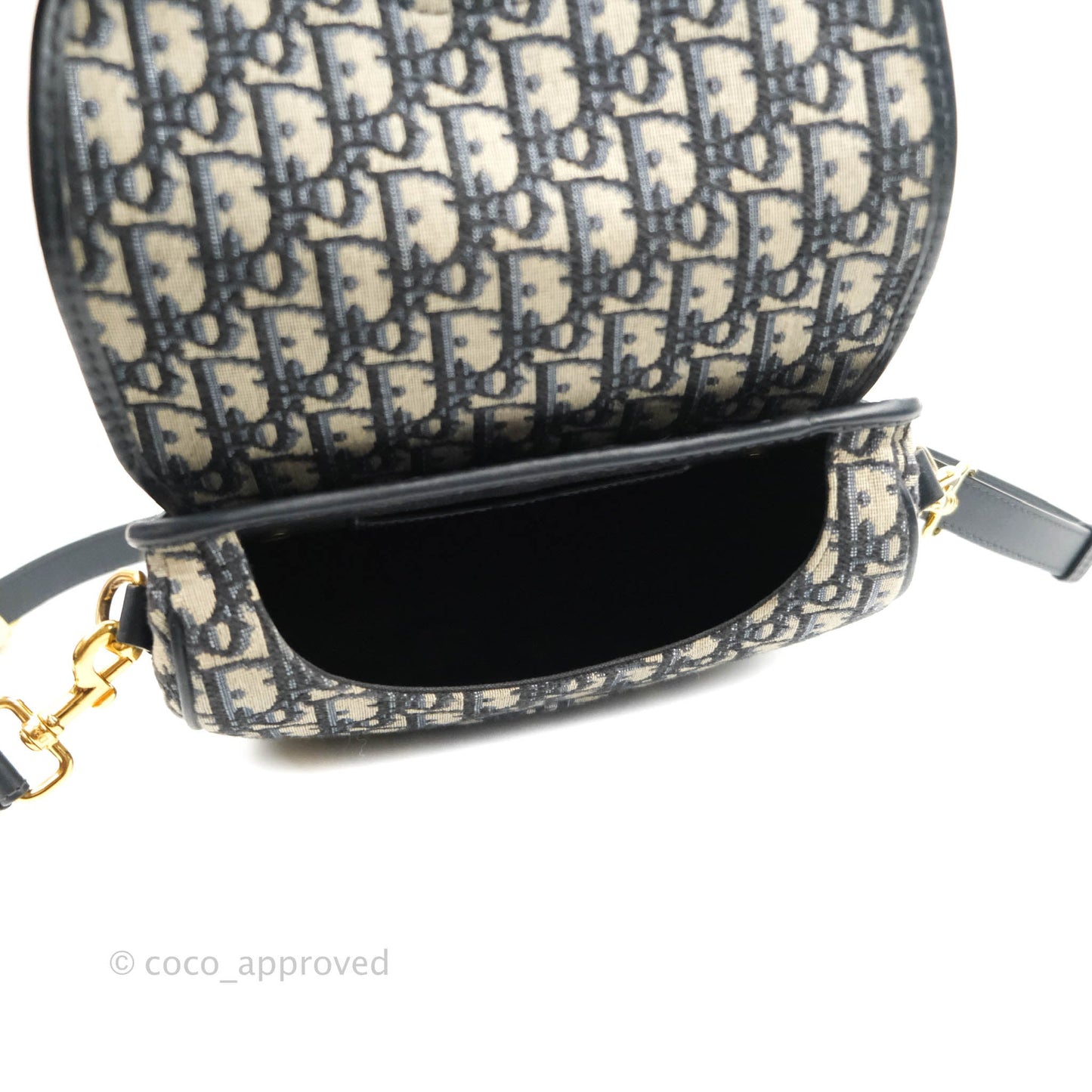 Dior Medium Bobby Bag Blue Oblique Jacquard Canvas