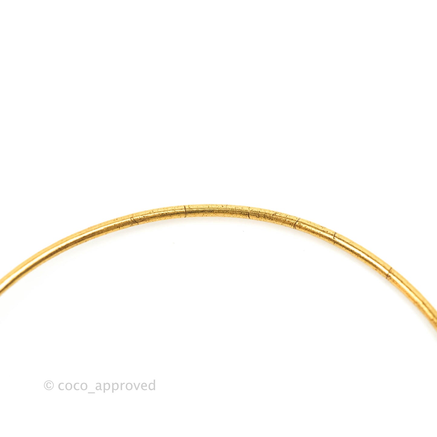 Dior J’adore Hoops Earrings Antique Gold