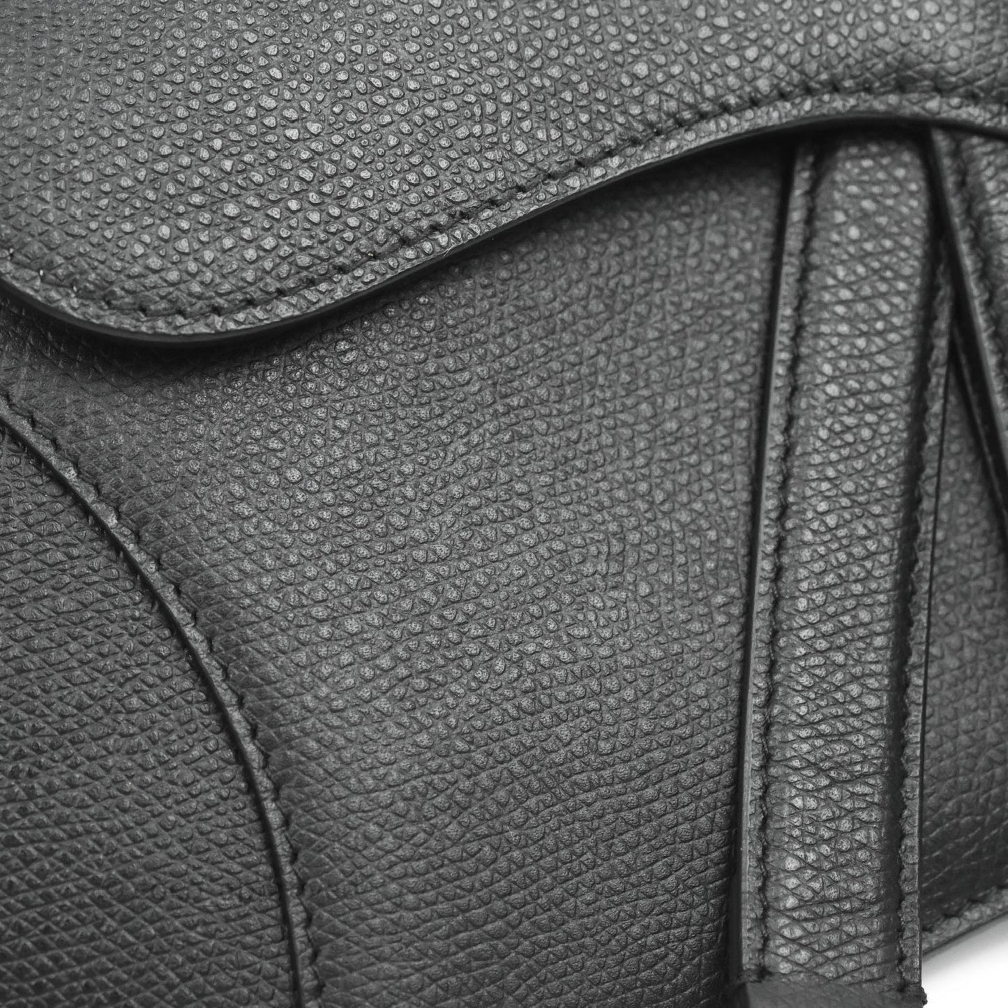 Christian Dior Saddle Belt Bag Black Calfskin Gold Hardware