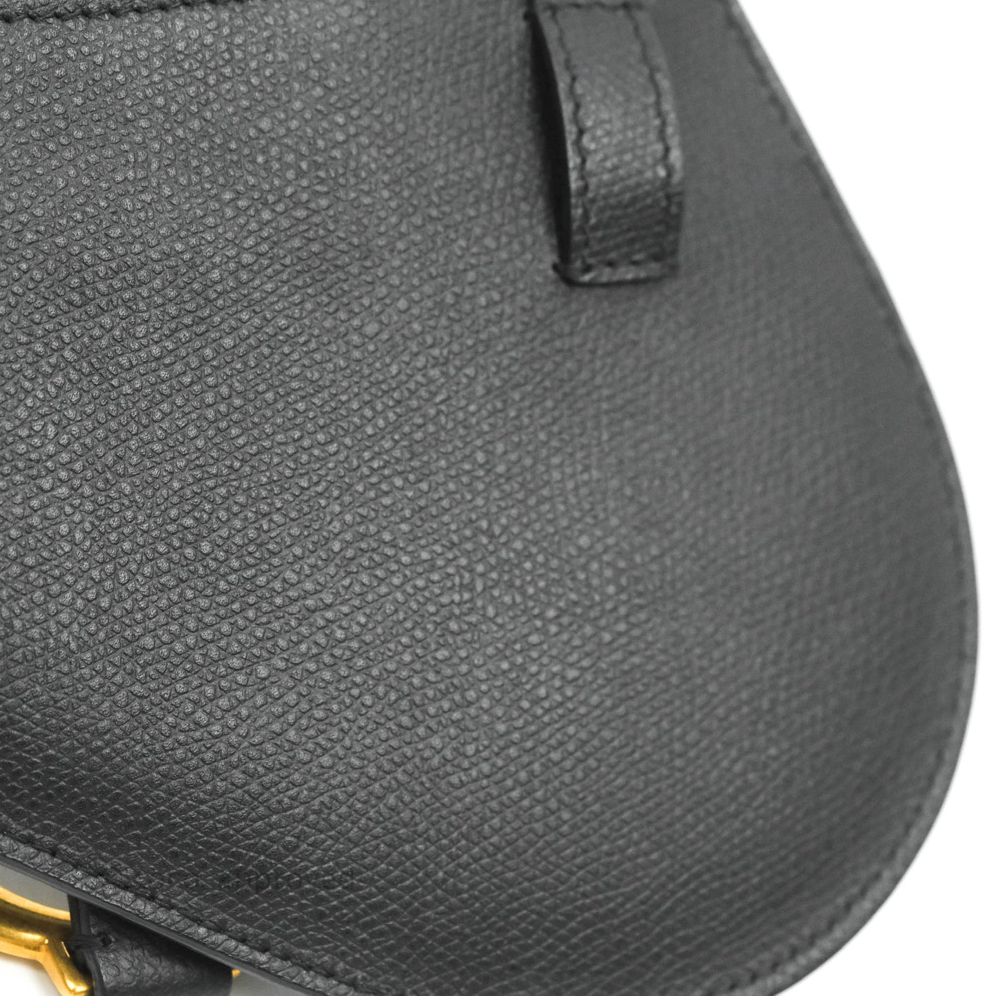 Christian Dior Saddle Belt Bag Black Calfskin Gold Hardware