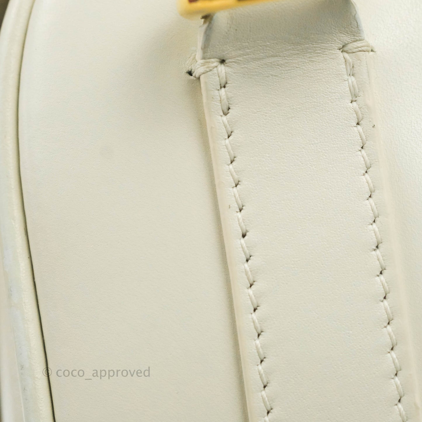 Dior Medium Bobby Bag Off White Calfskin Gold Hardware