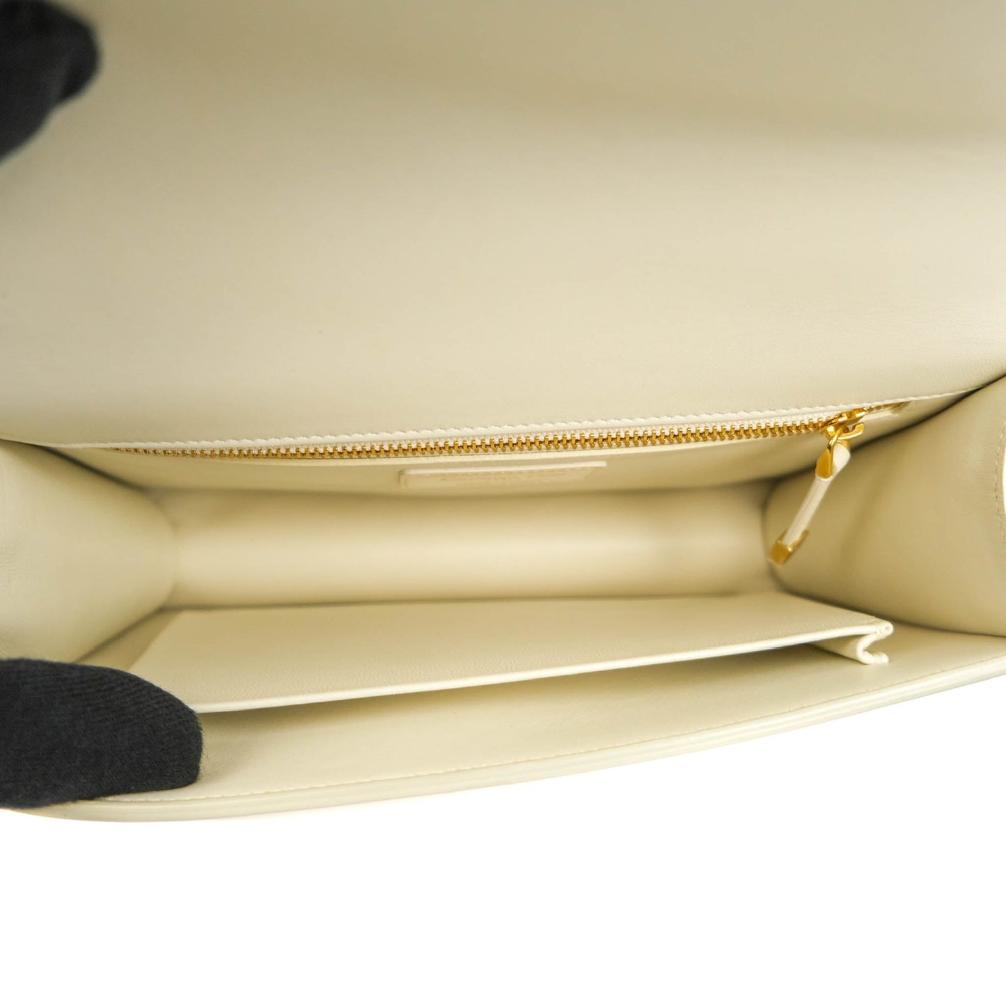 Dior Montaigne 30 Ivory Box Calfskin Gold Hardware