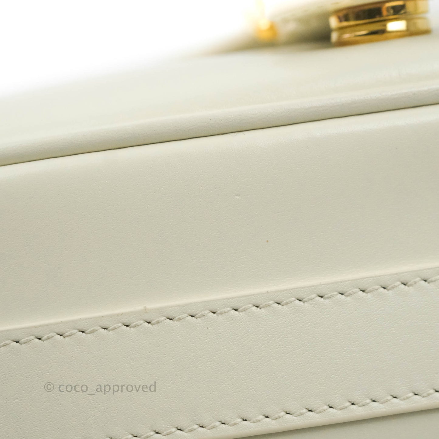 Dior Medium Bobby Bag Off White Calfskin Gold Hardware