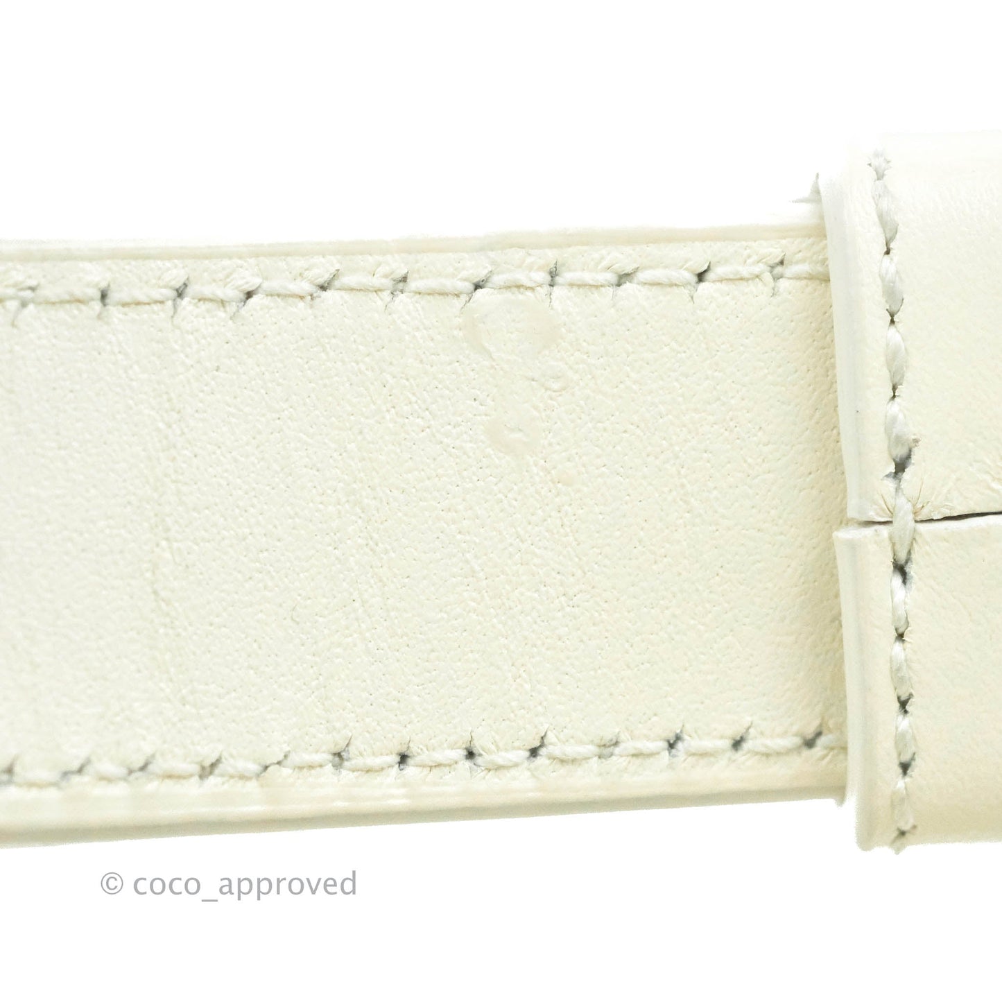 Christian Dior 30 Montaigne Bag White Calfskin Gold Hardware