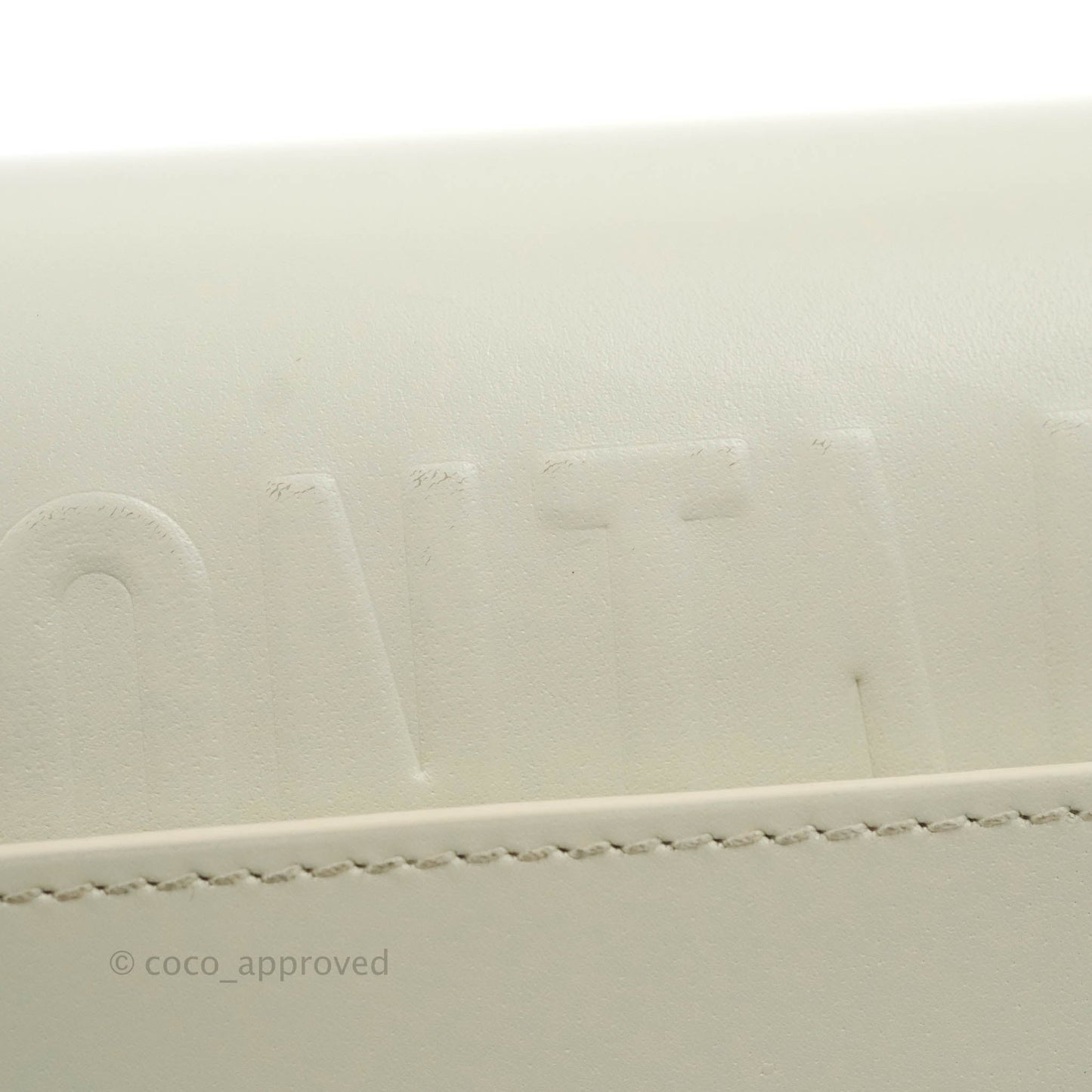 Dior Medium Bobby Bag Off White Calfskin Gold Hardware