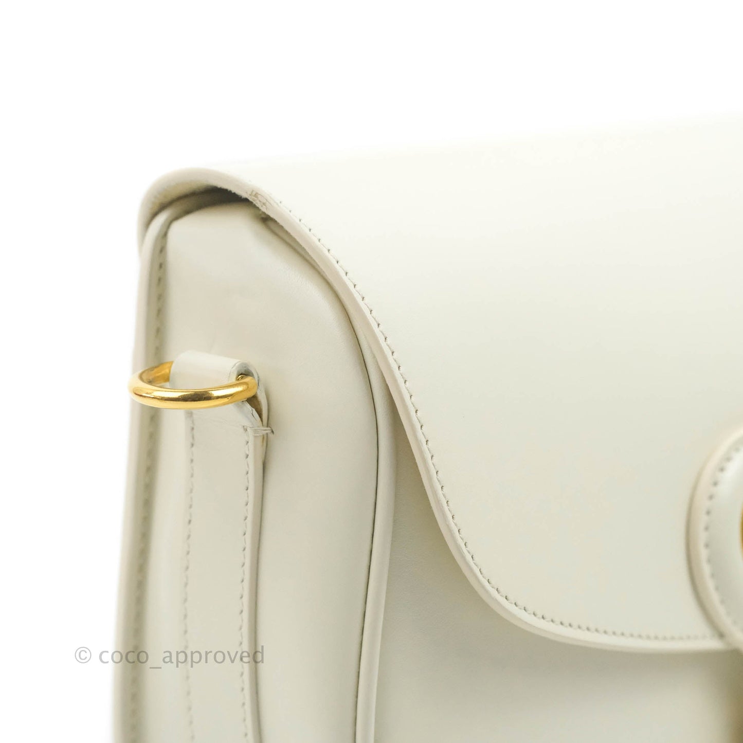Dior Medium Bobby Bag Off White Calfskin Gold Hardware