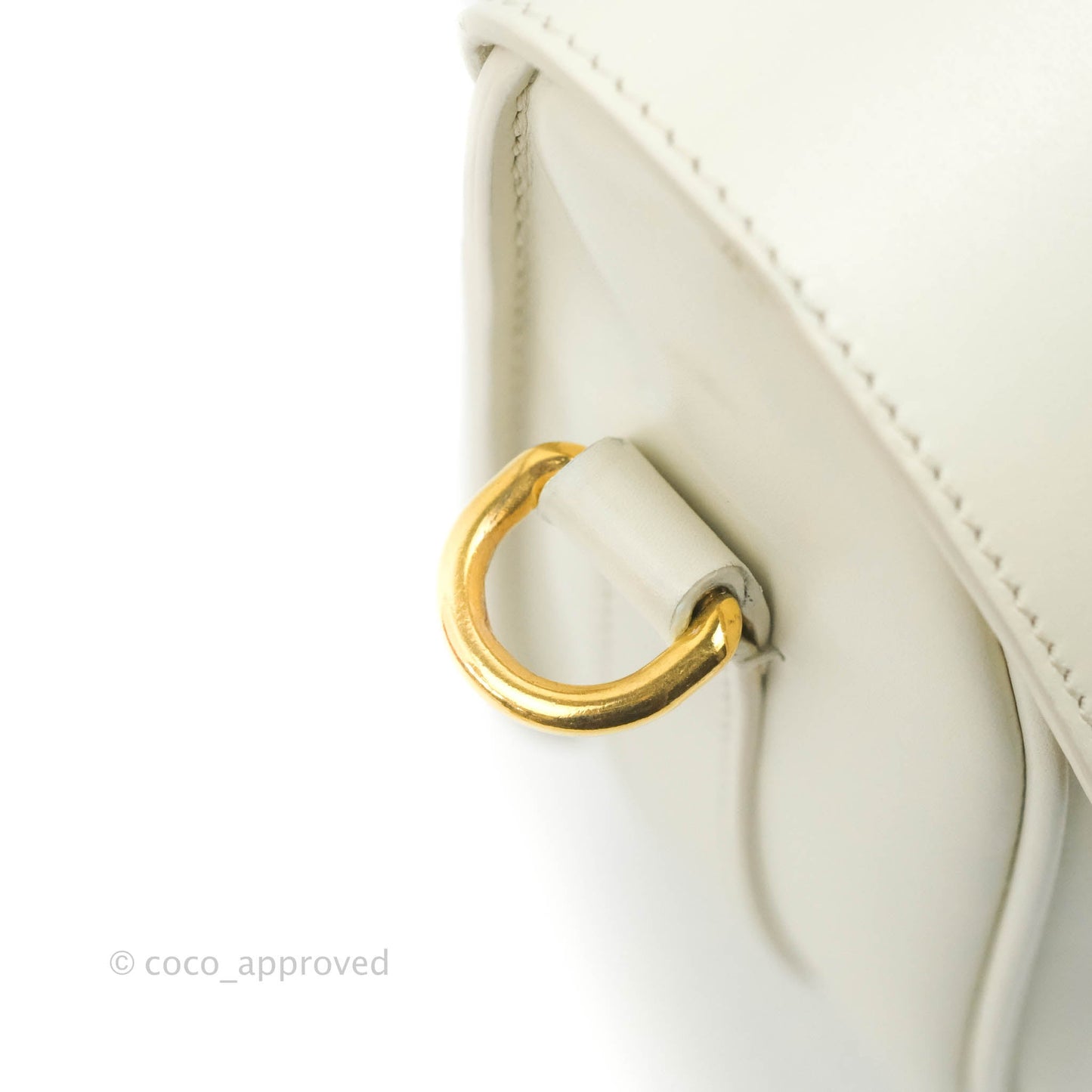 Dior Medium Bobby Bag Off White Calfskin Gold Hardware