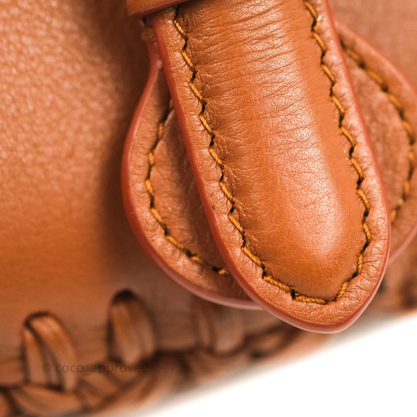 Dior Medium Whipstitched Bobby Bag Brown Grained Calfskin Gold Hardware