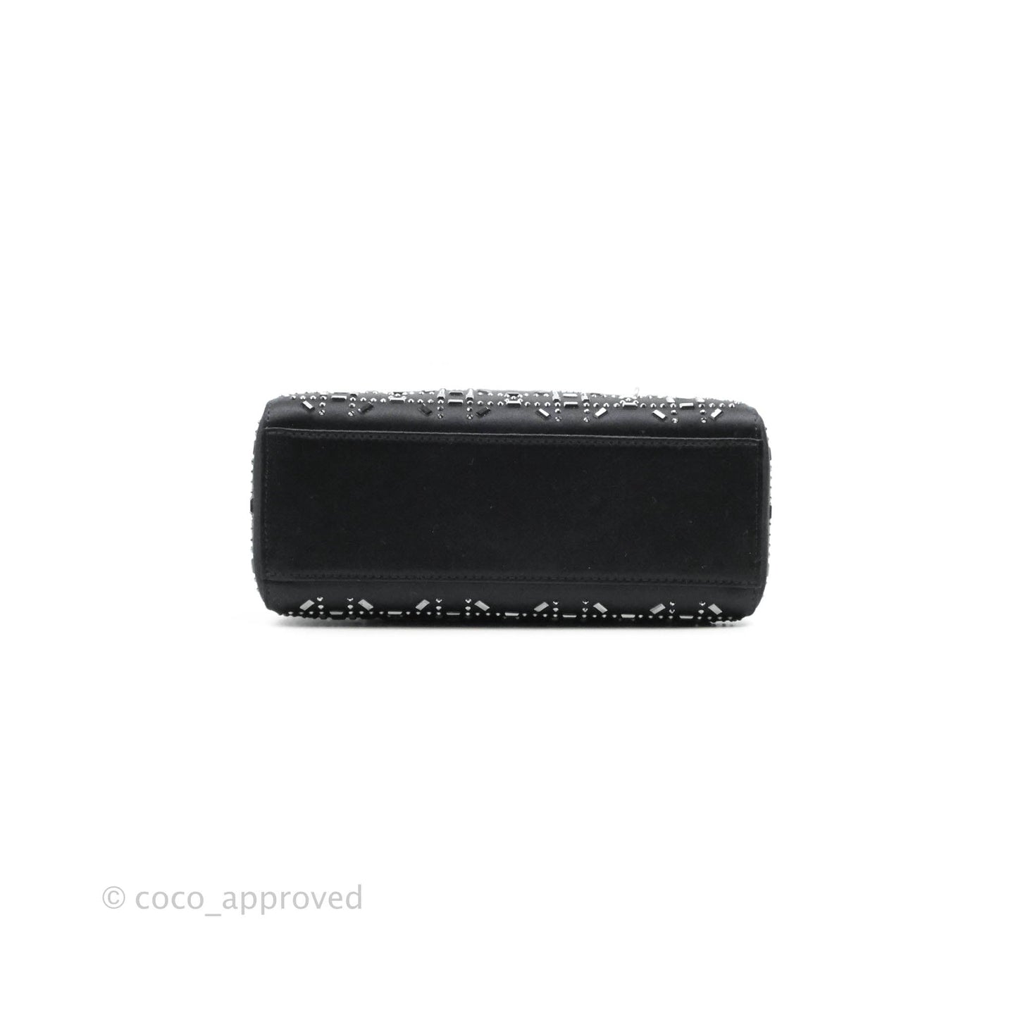 Christian Dior Cannage Mini Lady Dior Satin Crystal
