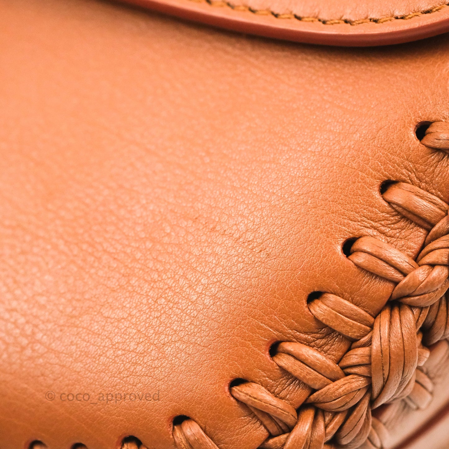 Dior Medium Whipstitched Bobby Bag Brown Grained Calfskin Gold Hardware