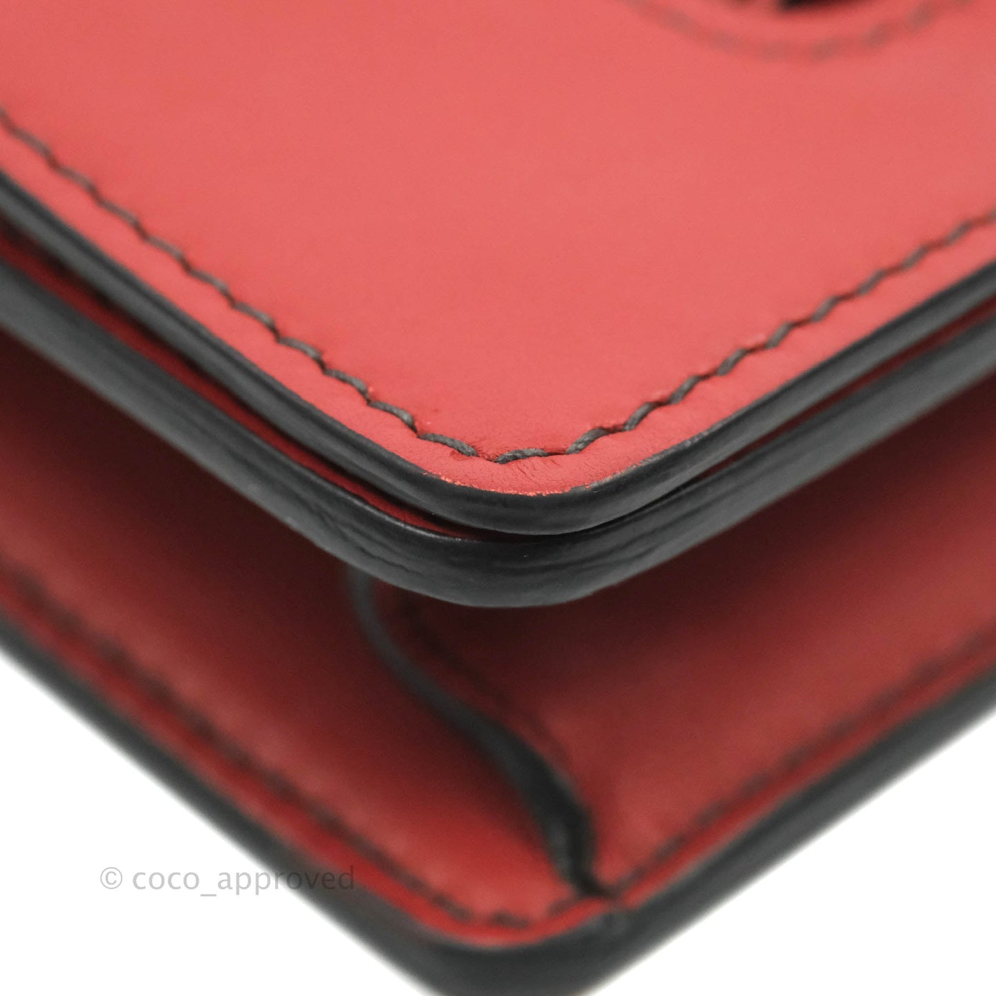 Christian Dior J'Adior Chain Flap Bag Red Calfskin