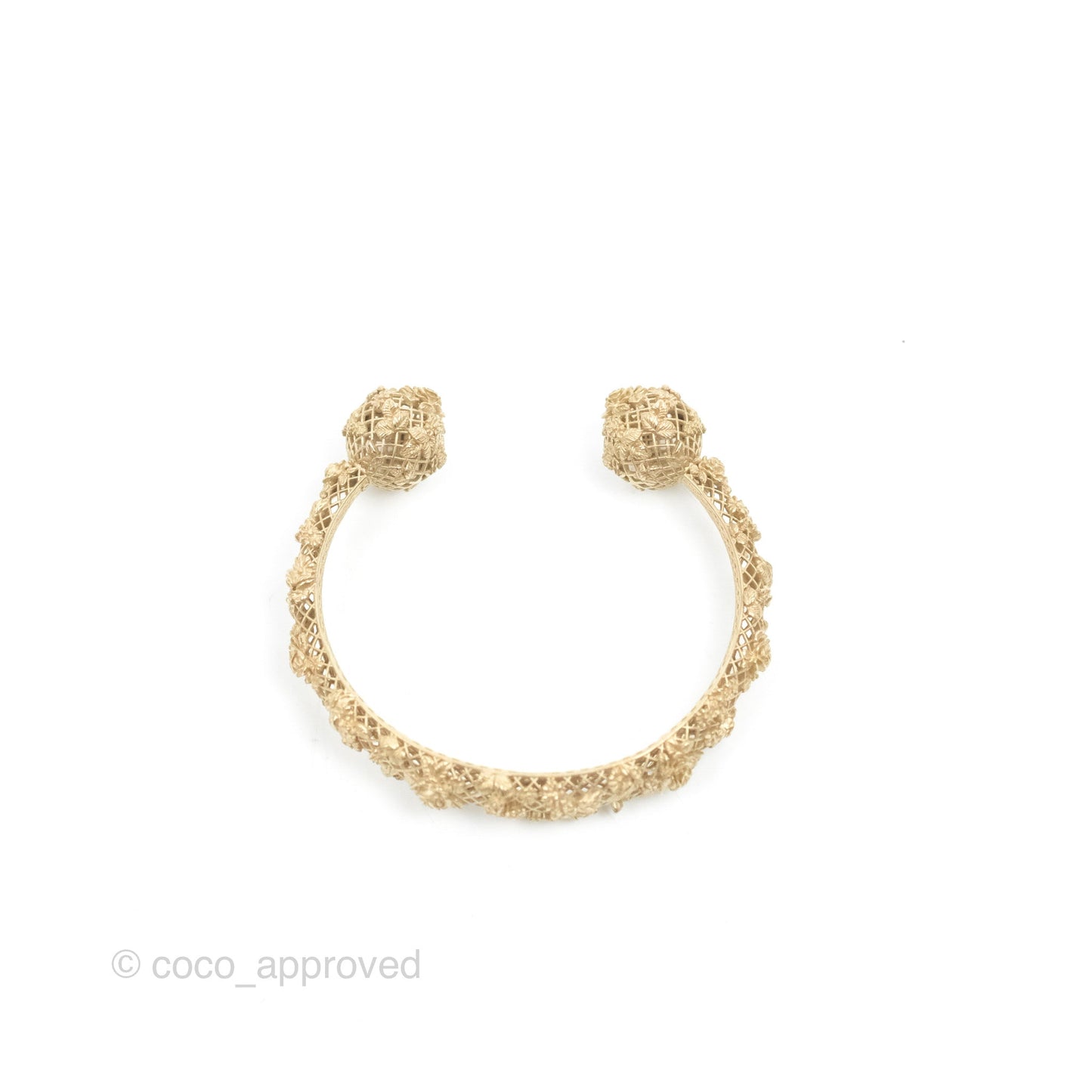 Dior Rose Bangle Gold Tone Size S