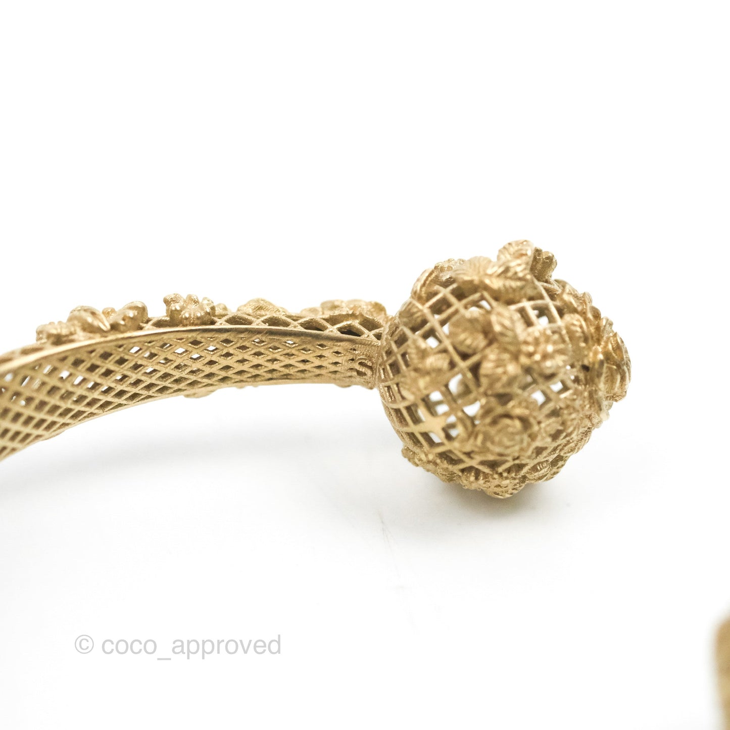 Dior Rose Bangle Gold Tone Size S