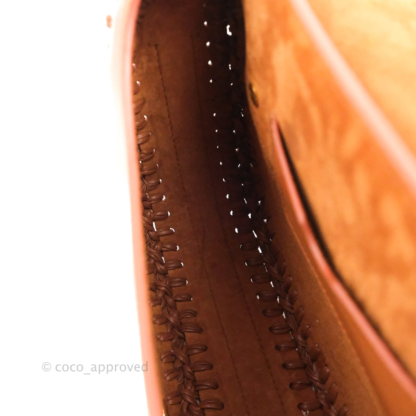 Dior Medium Whipstitched Bobby Bag Brown Grained Calfskin Gold Hardware