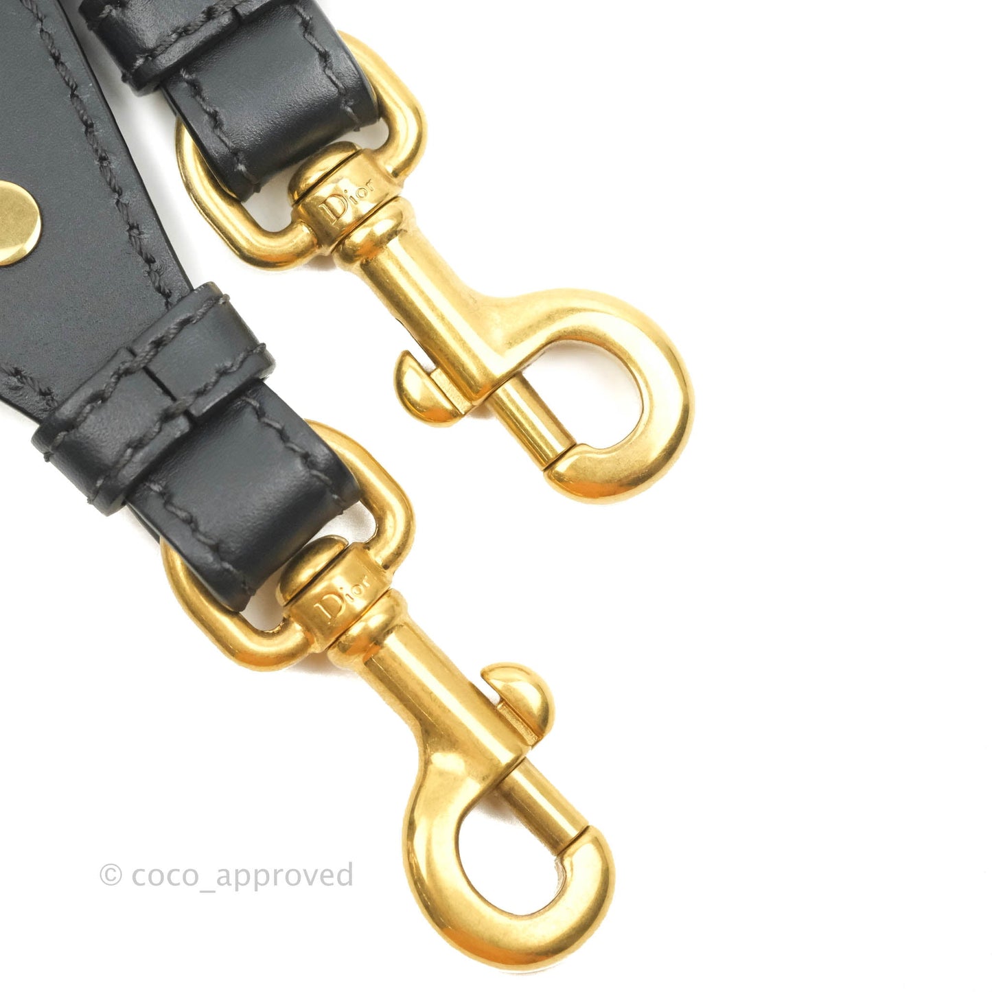 Christian Dior Oblique Small DiorAddict Flap Bag Navy Blue Aged Gold Hardware