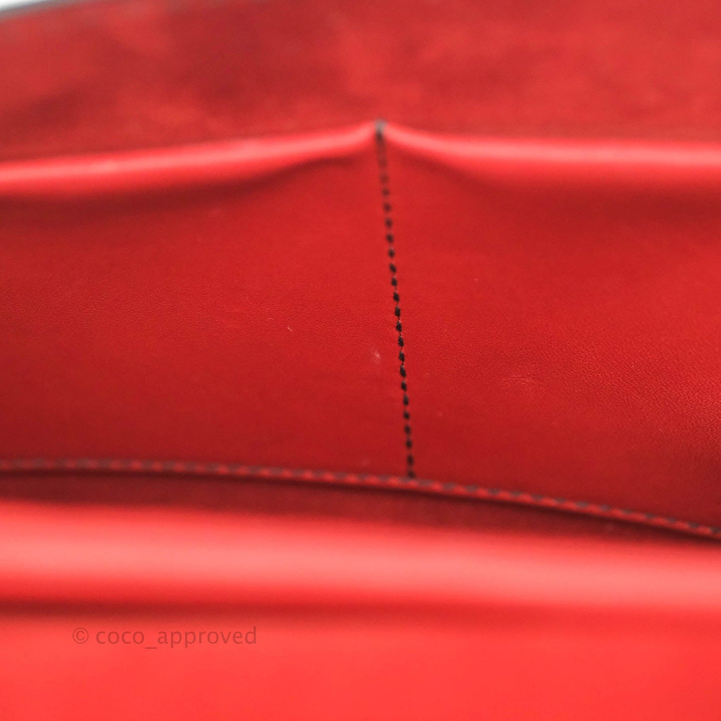 Christian Dior J'Adior Chain Flap Bag Red Calfskin