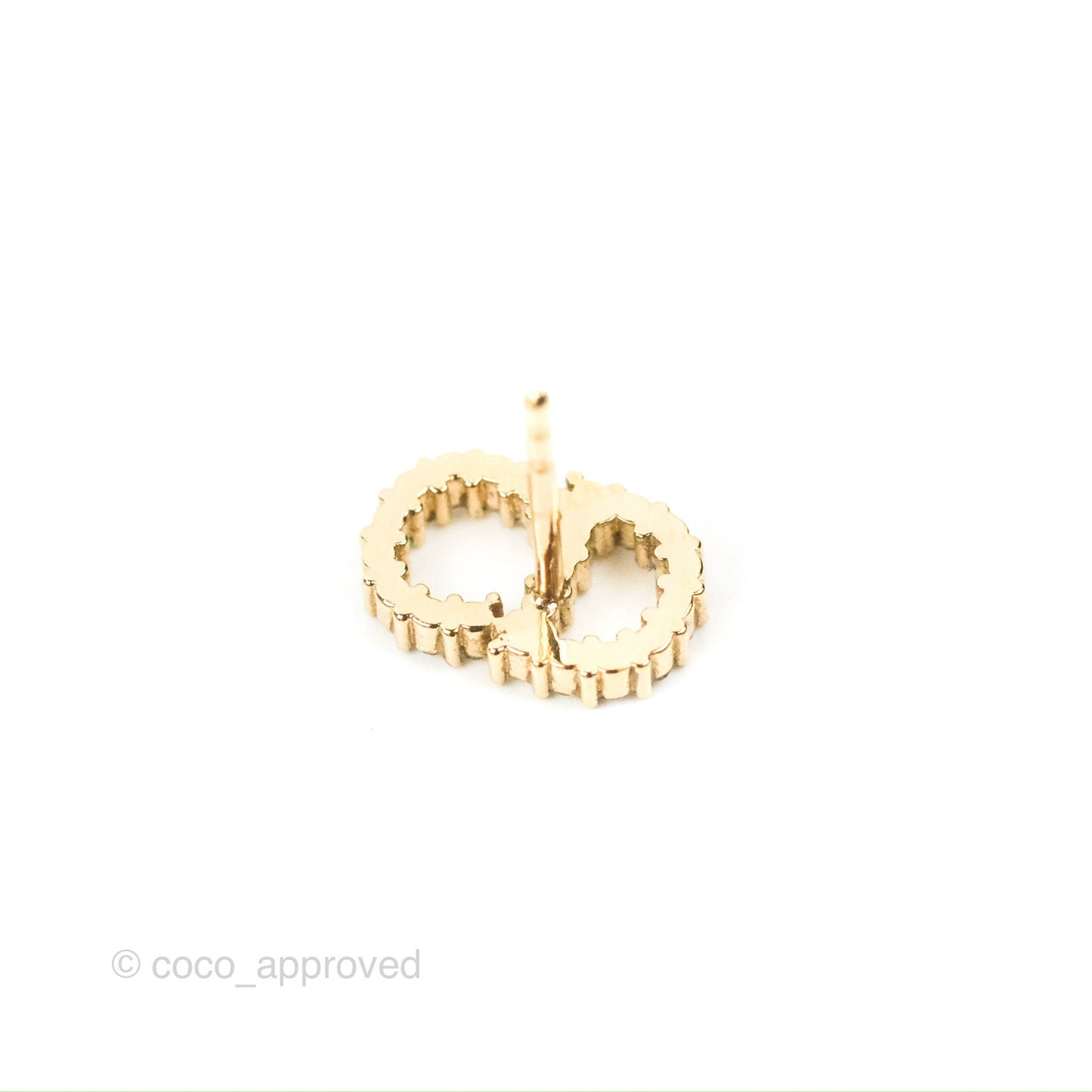 Christian Dior Clair D Lune Earrings Crystal Gold Tone