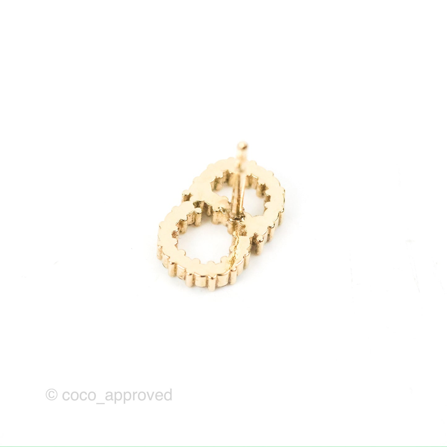 Christian Dior Clair D Lune Earrings Crystal Gold Tone