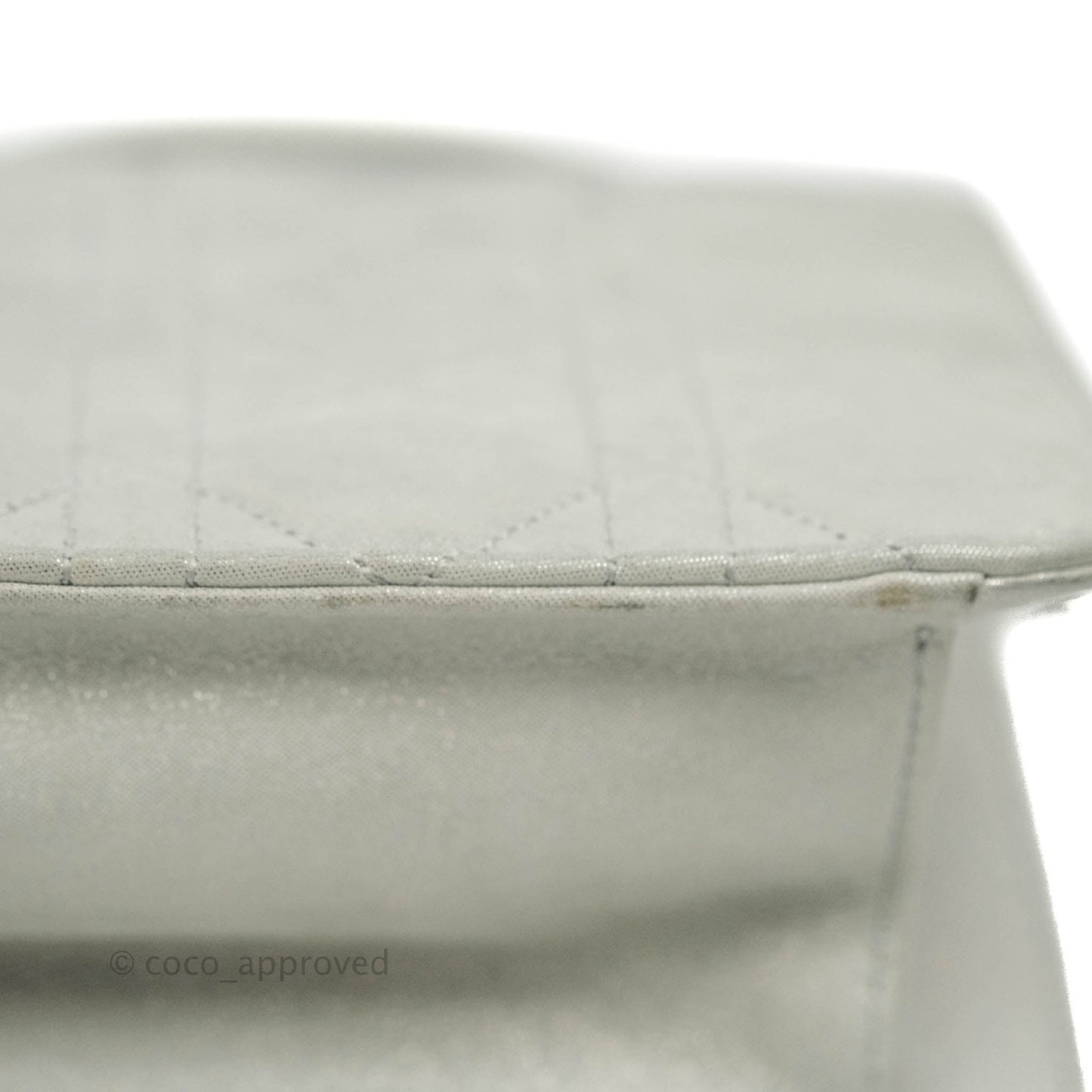 Christian Dior Miss Dior WOC Cannage Metallic Grey Silver Hardware
