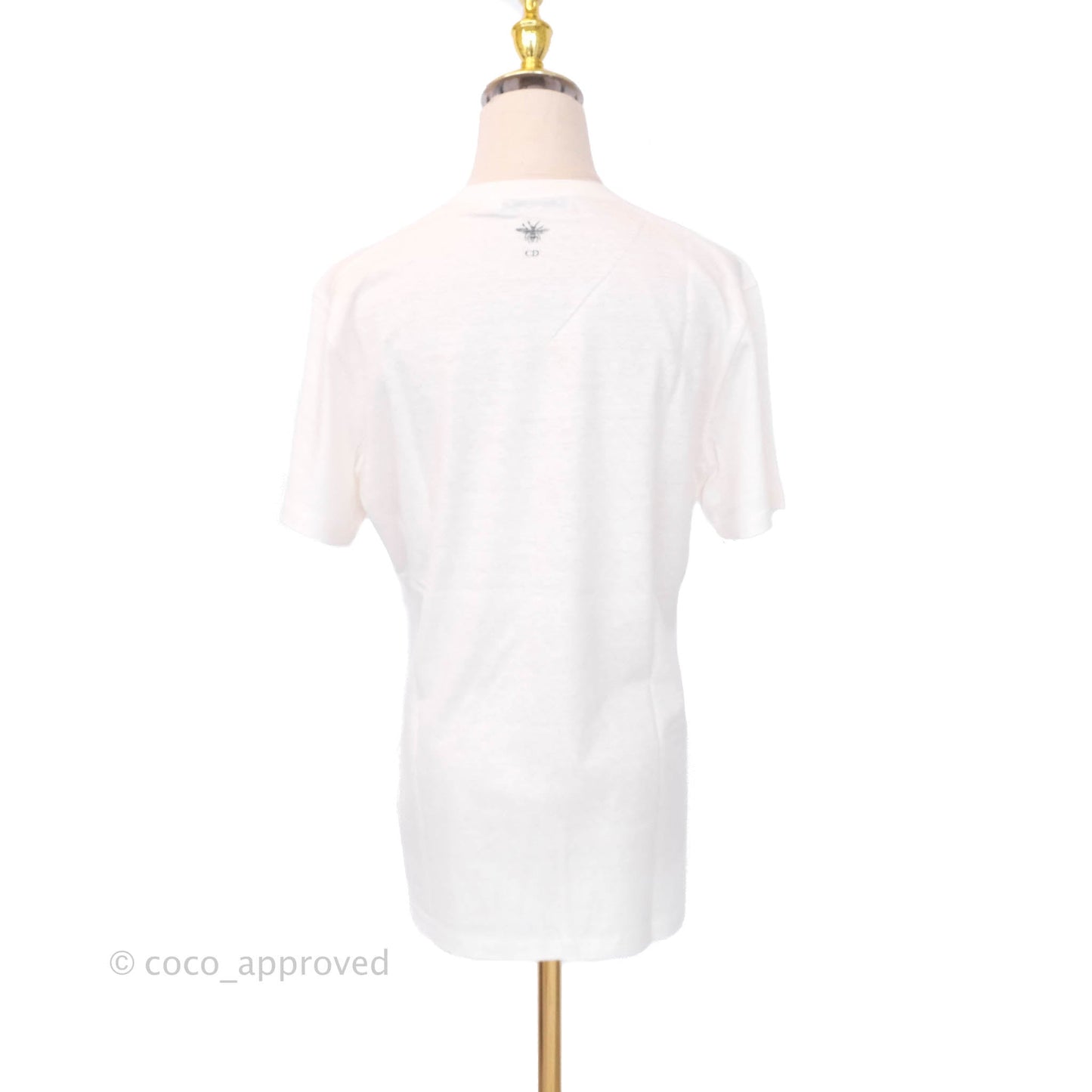 Dior Love T-shirt Off White Cotton and Linen Size M