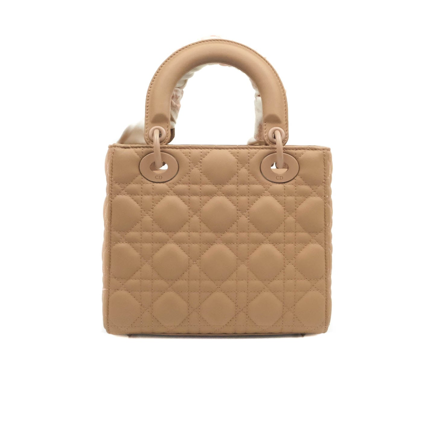 Christian Dior Lambskin My ABCDior Lady Dior Matte Dark Beige Matte Hardware