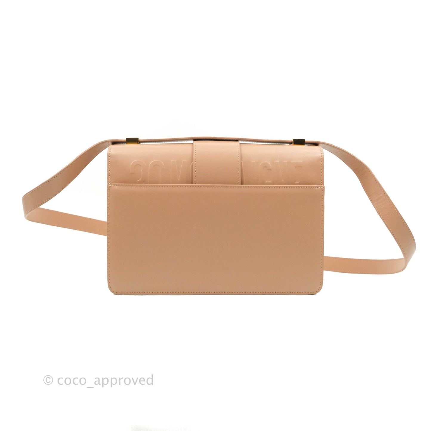 Christian Dior 30 Montaigne Bag Rose Beige Calfskin Gold Hardware
