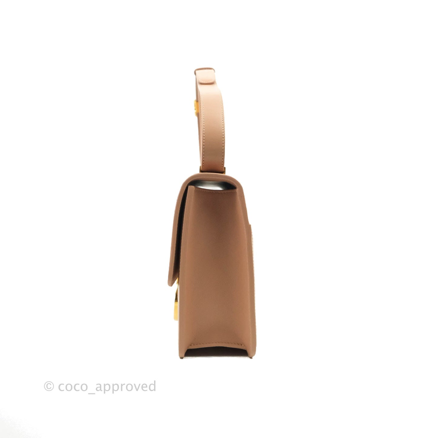 Christian Dior 30 Montaigne Bag Rose Beige Calfskin Gold Hardware