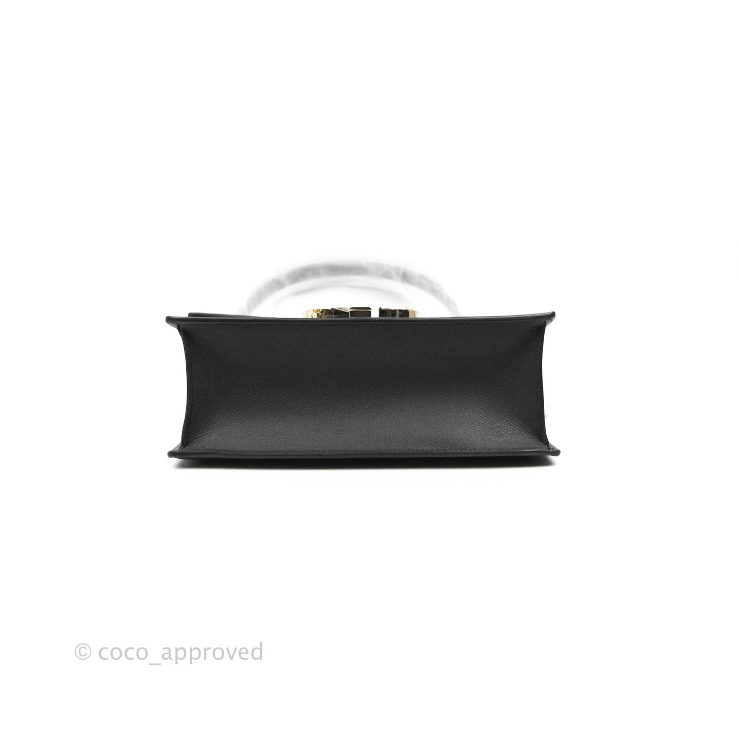 Christian Dior 30 Montaigne with Chain Black Grained Calfskin