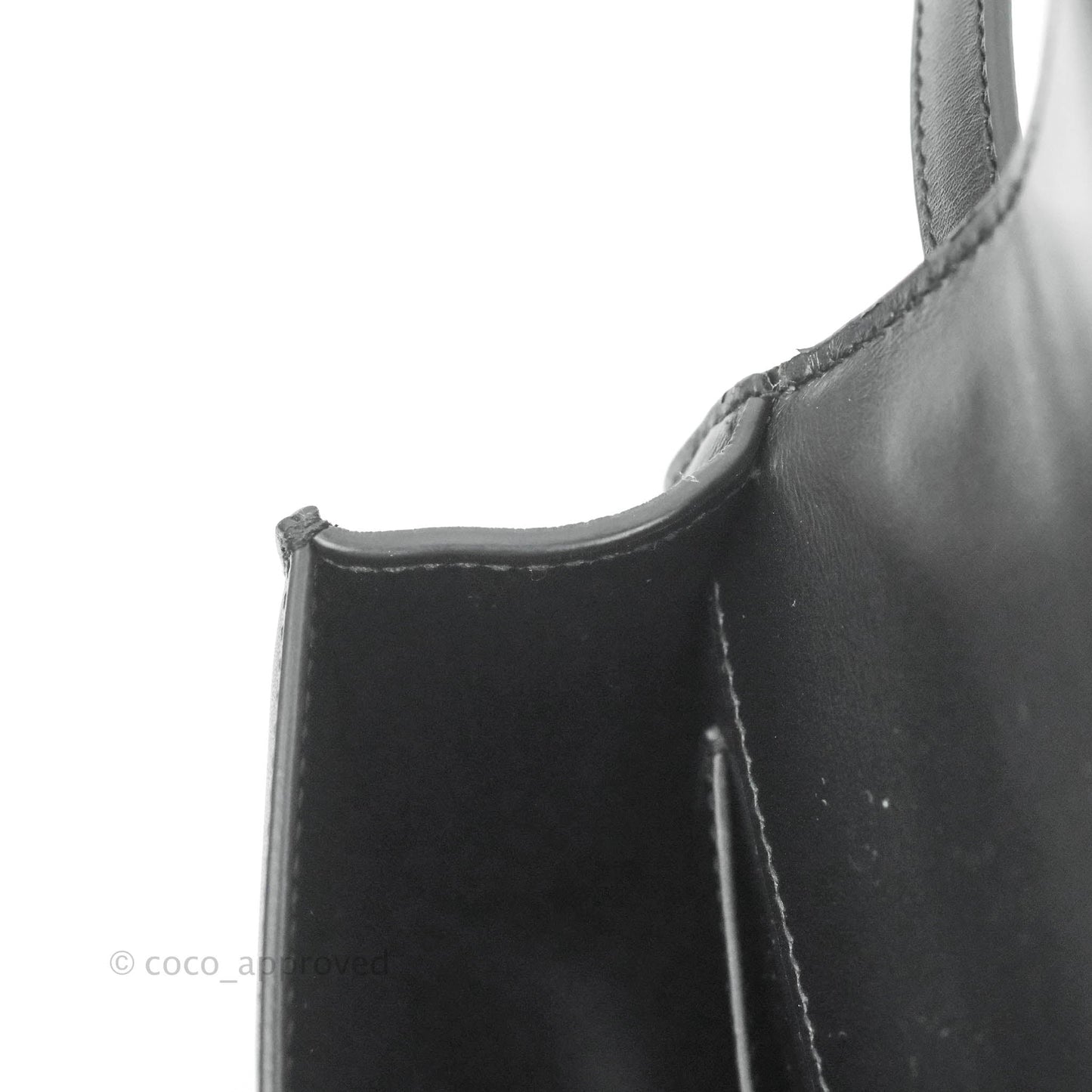 Christian Dior Smooth Calfskin Micro 30 Montaigne Flap Bag Black Gold Hardware