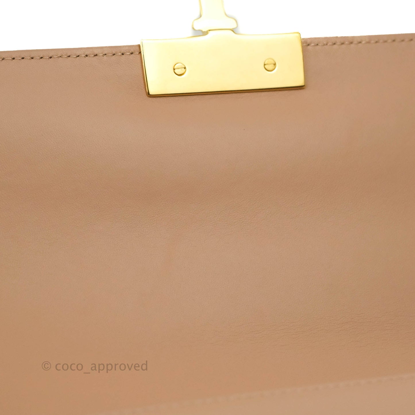 Christian Dior 30 Montaigne Bag Rose Beige Calfskin Gold Hardware