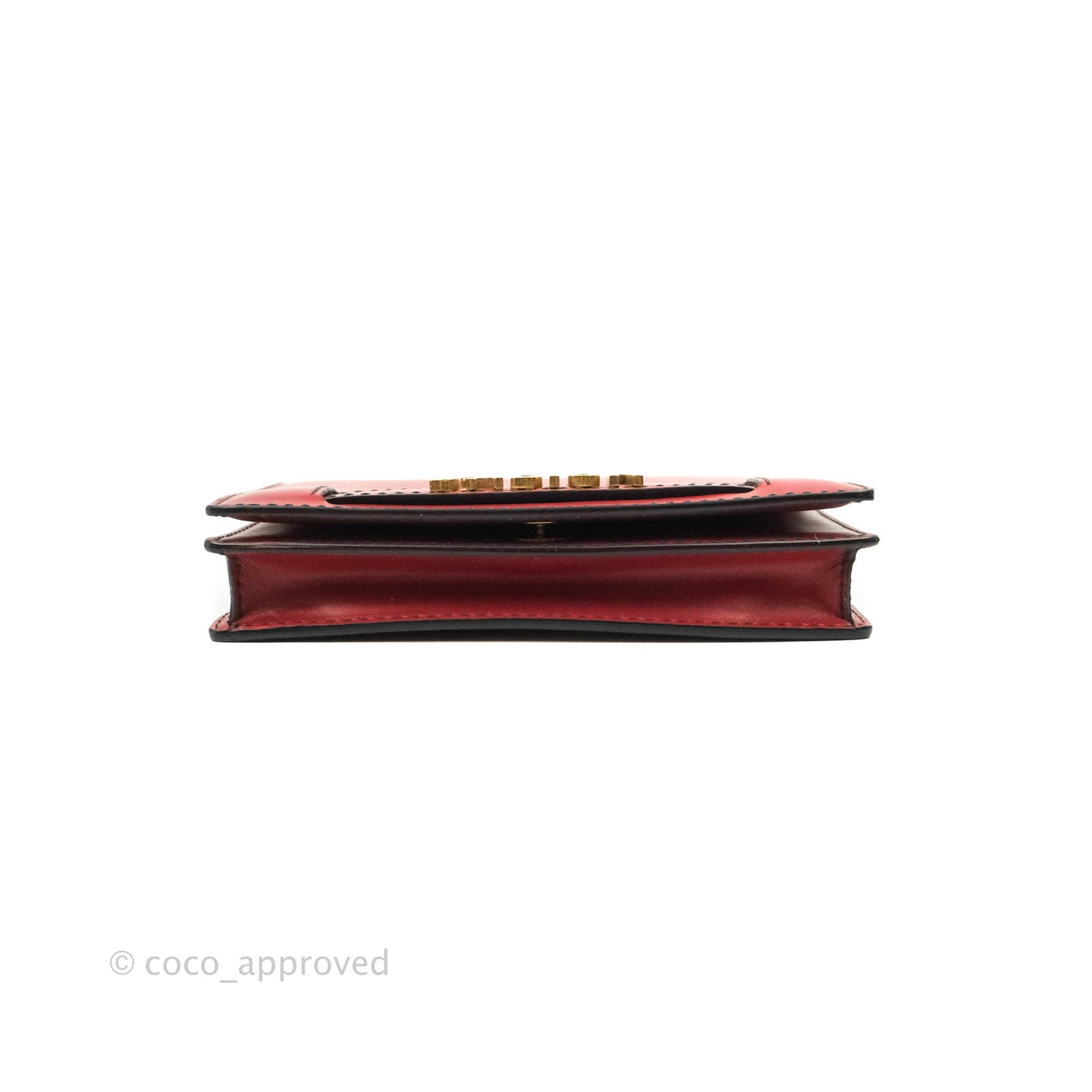 Christian Dior J'Adior Pouch with Chain Red Calfskin