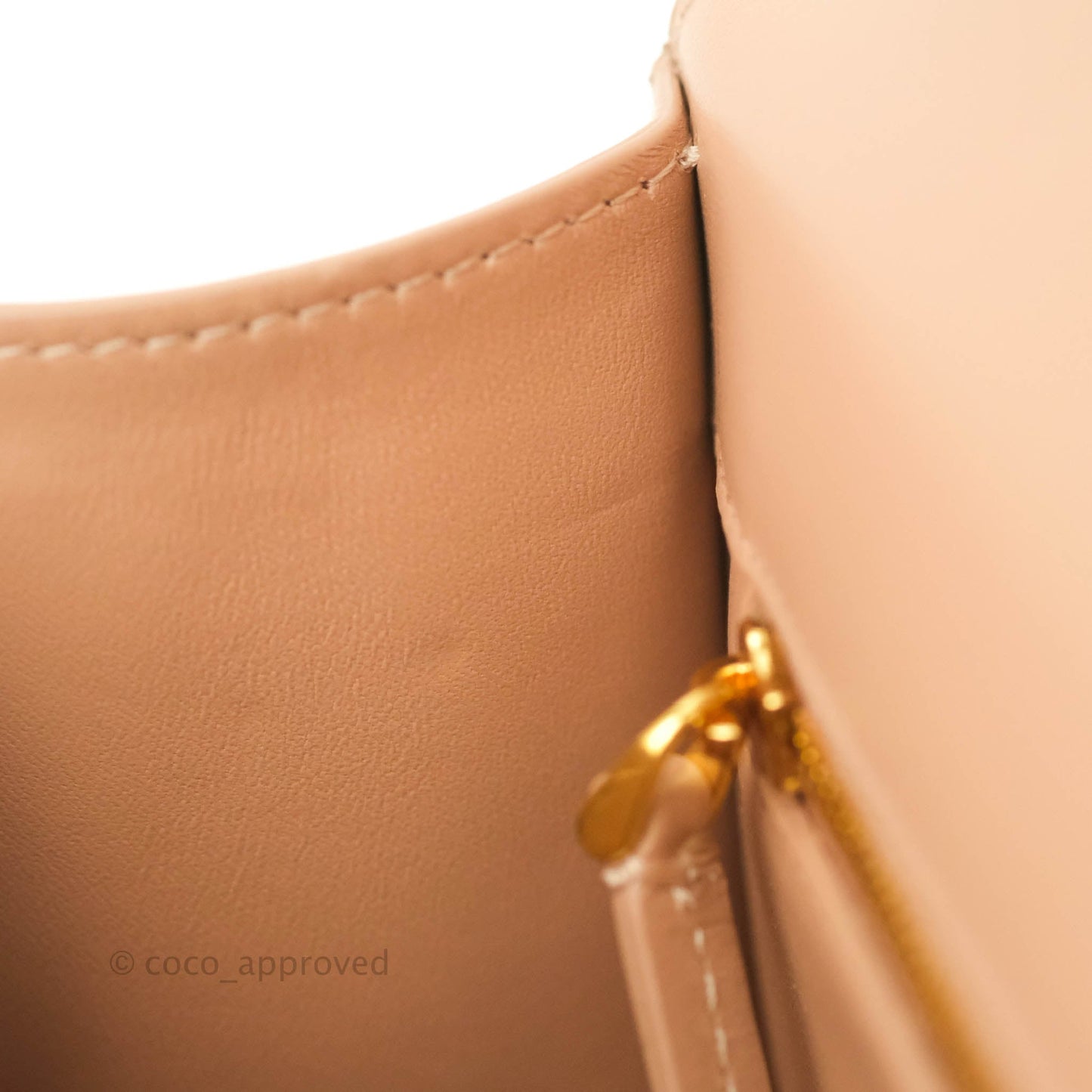 Christian Dior 30 Montaigne Bag Rose Beige Calfskin Gold Hardware