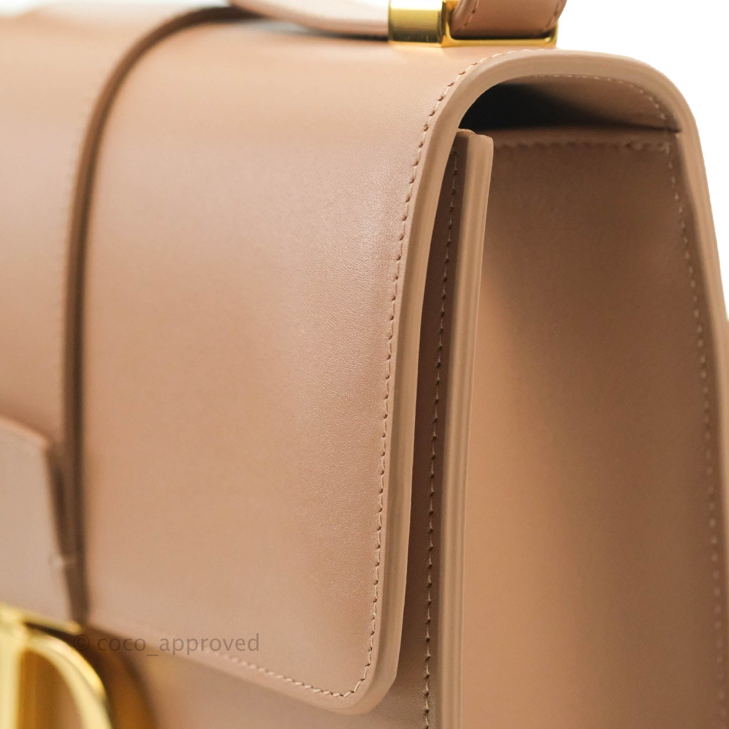 Christian Dior 30 Montaigne Bag Rose Beige Calfskin Gold Hardware