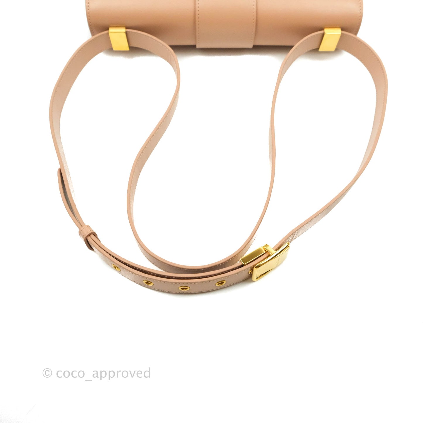 Christian Dior 30 Montaigne Bag Rose Beige Calfskin Gold Hardware