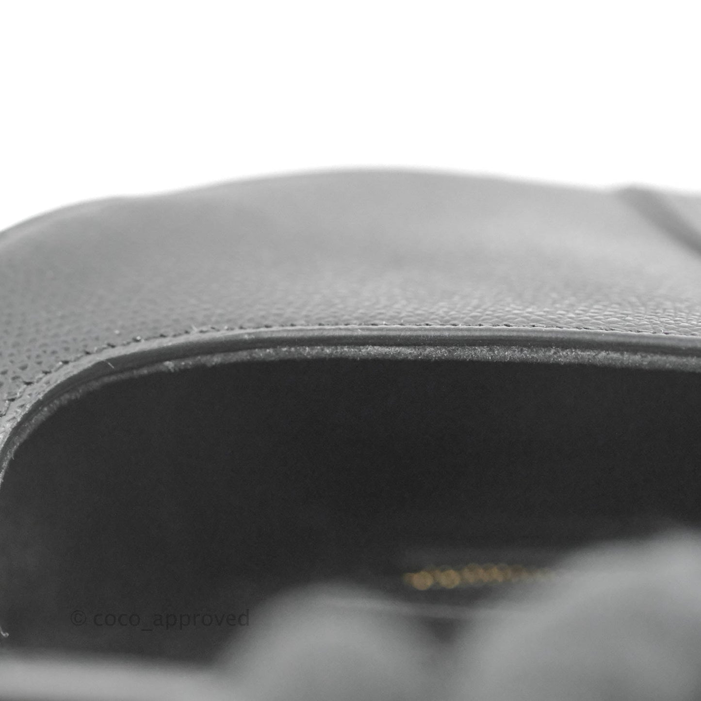 Christian Dior Saddle Bag Black Grained Calfskin Gold Hardware