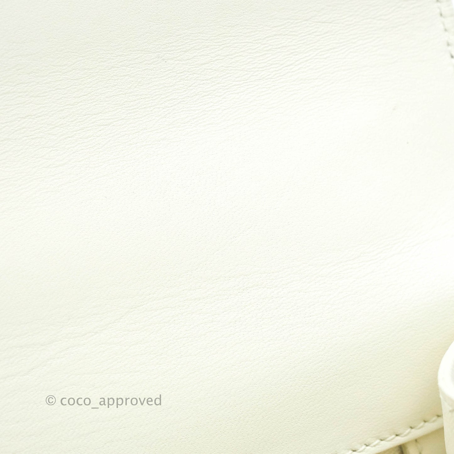 Christian Dior 30 Montaigne Bag White Calfskin Gold Hardware