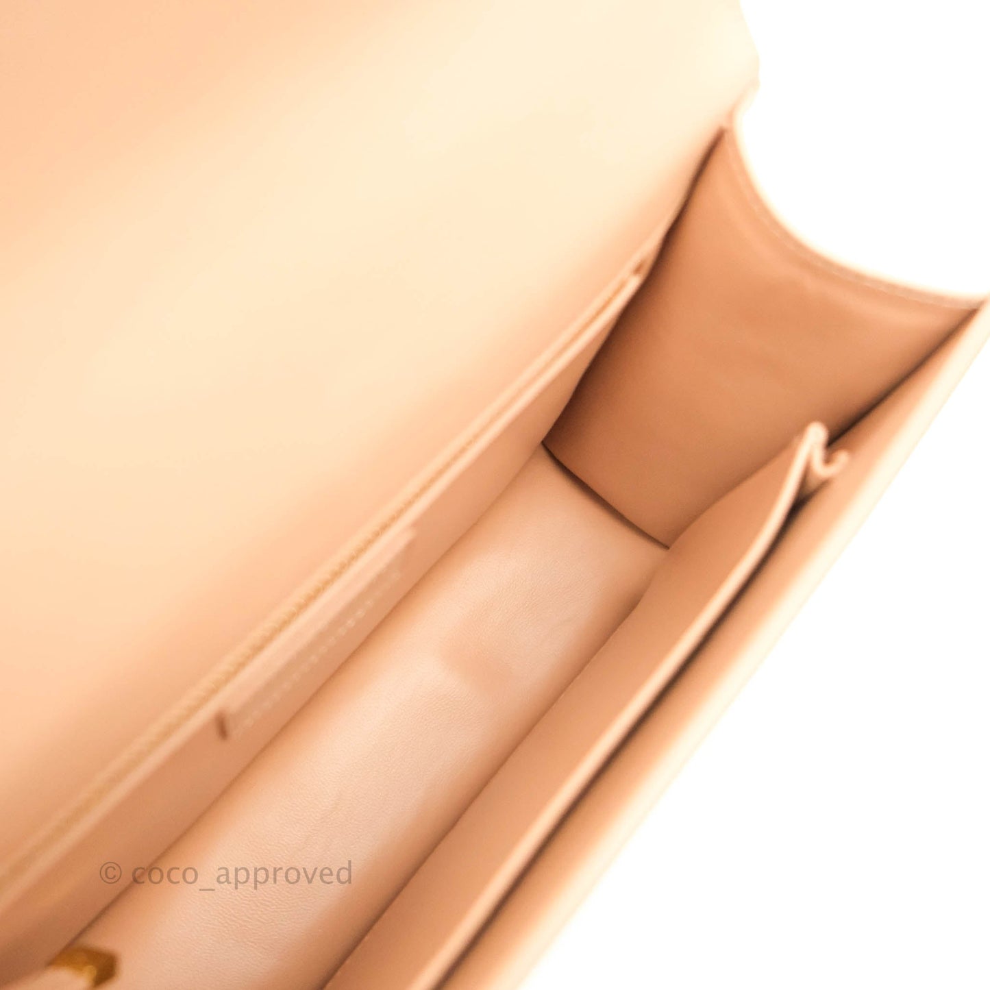 Christian Dior 30 Montaigne Bag Rose Beige Calfskin Gold Hardware