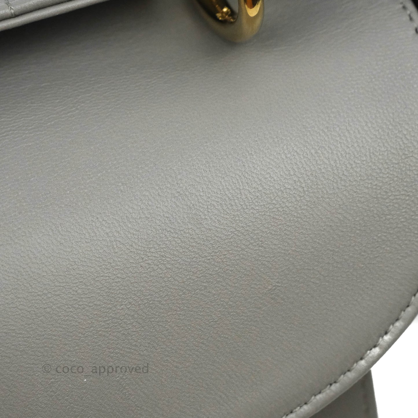 Christian Dior Lambskin My ABCDior Lady Dior Grey Gold Hardware