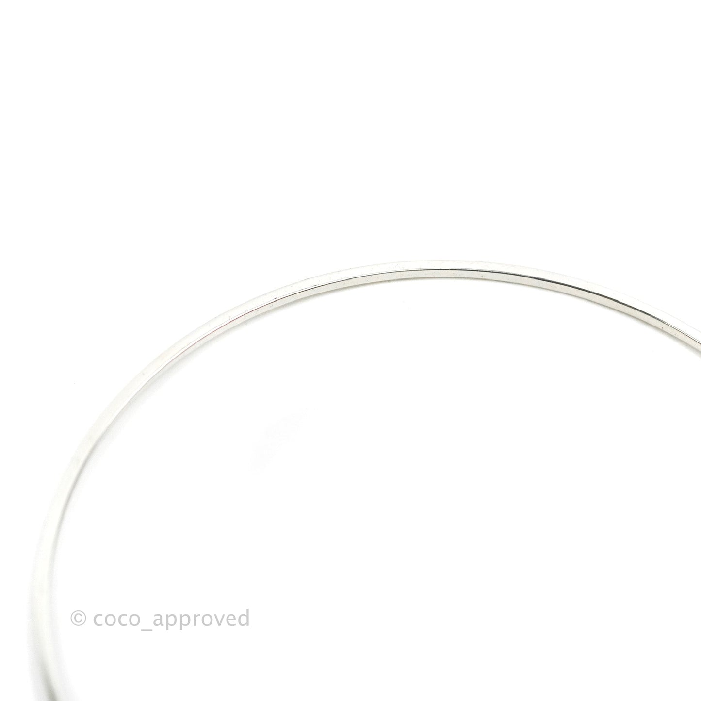 Dior Crystal Logo Hoop Earrings Silver Tone