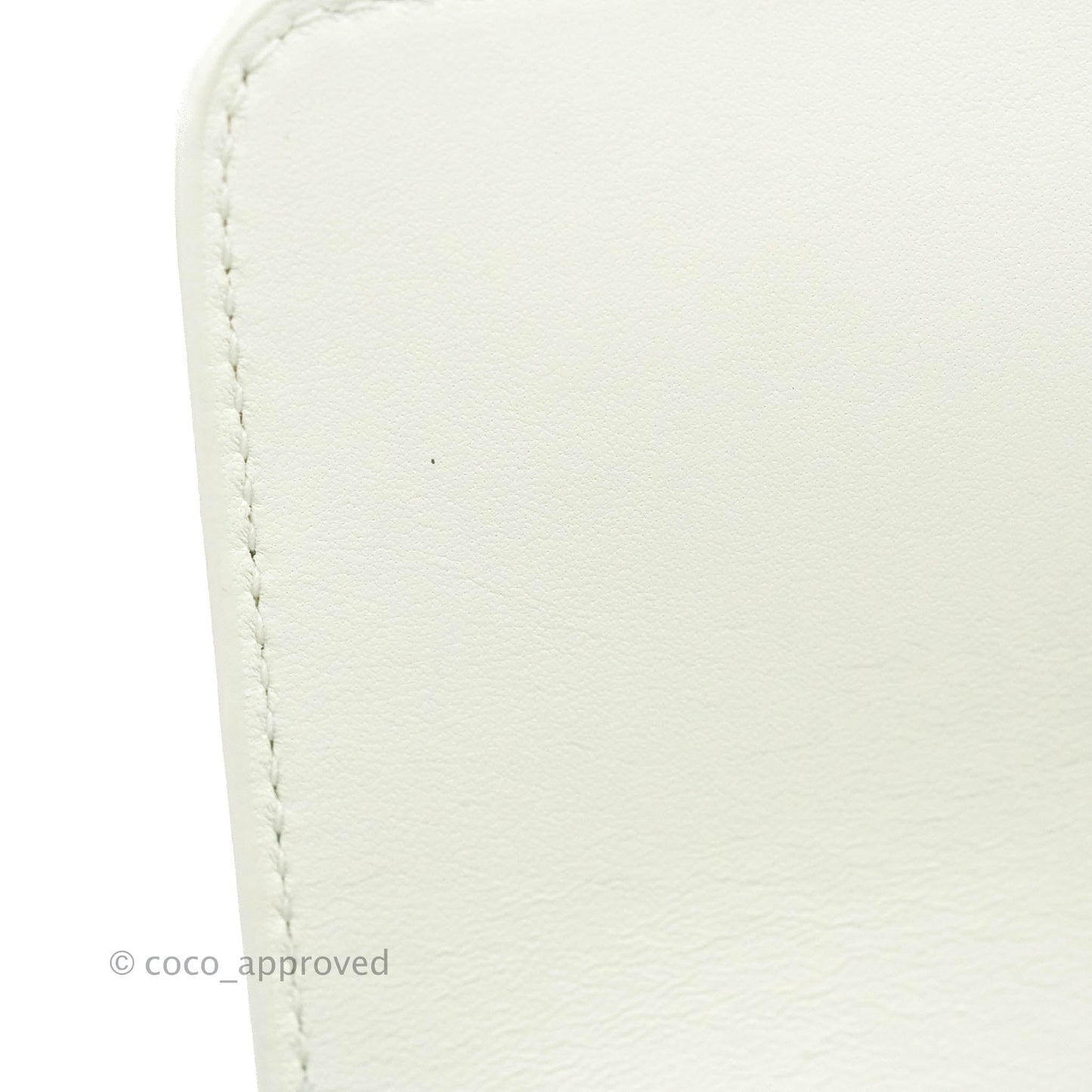 Christian Dior 30 Montaigne Bag White Calfskin Gold Hardware