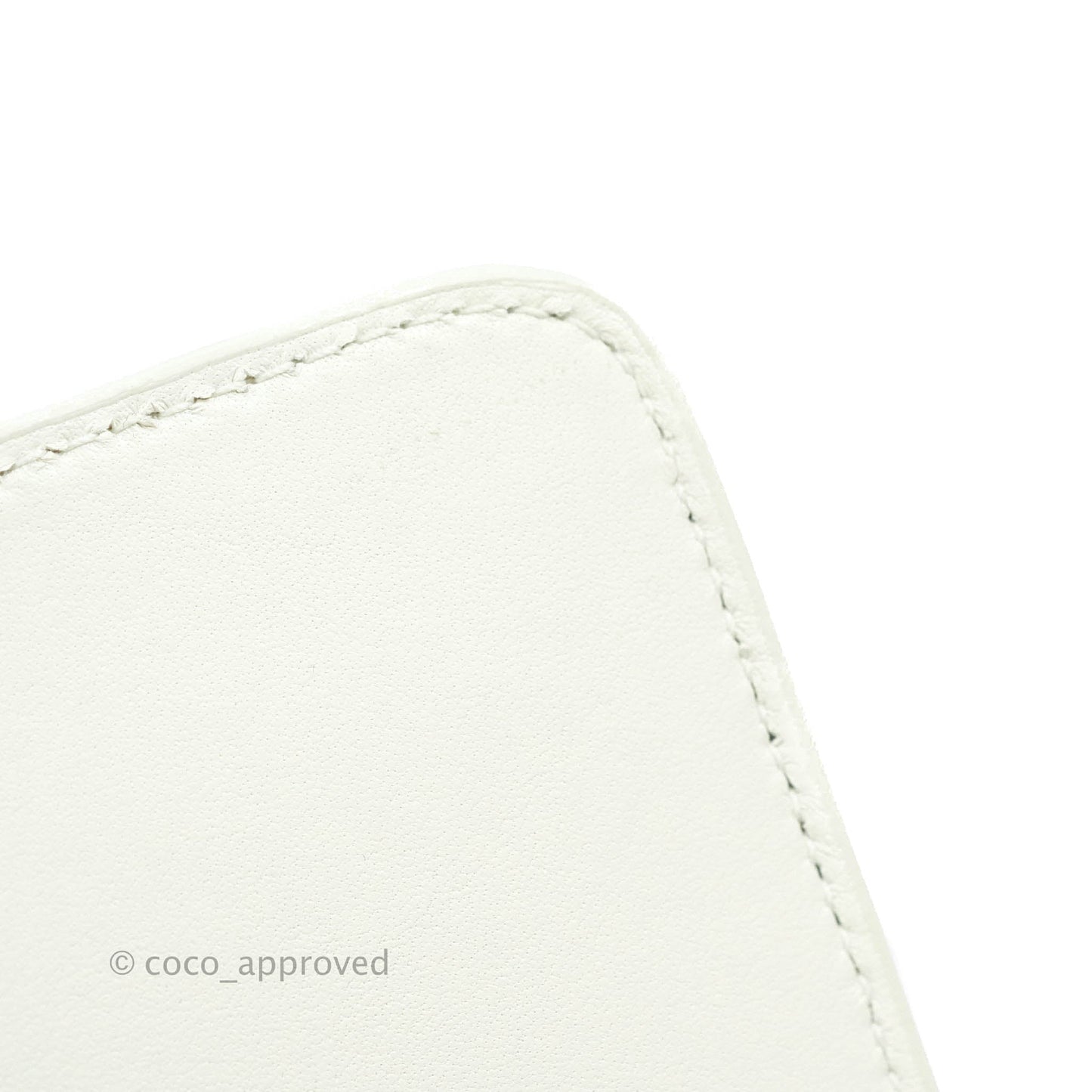 Christian Dior 30 Montaigne Bag White Calfskin Gold Hardware
