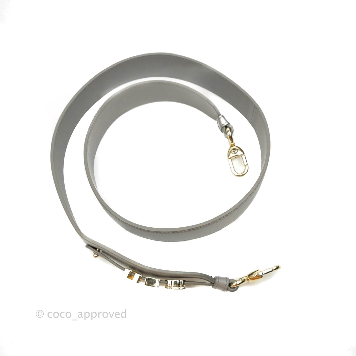 Christian Dior Lambskin My ABCDior Lady Dior Grey Gold Hardware