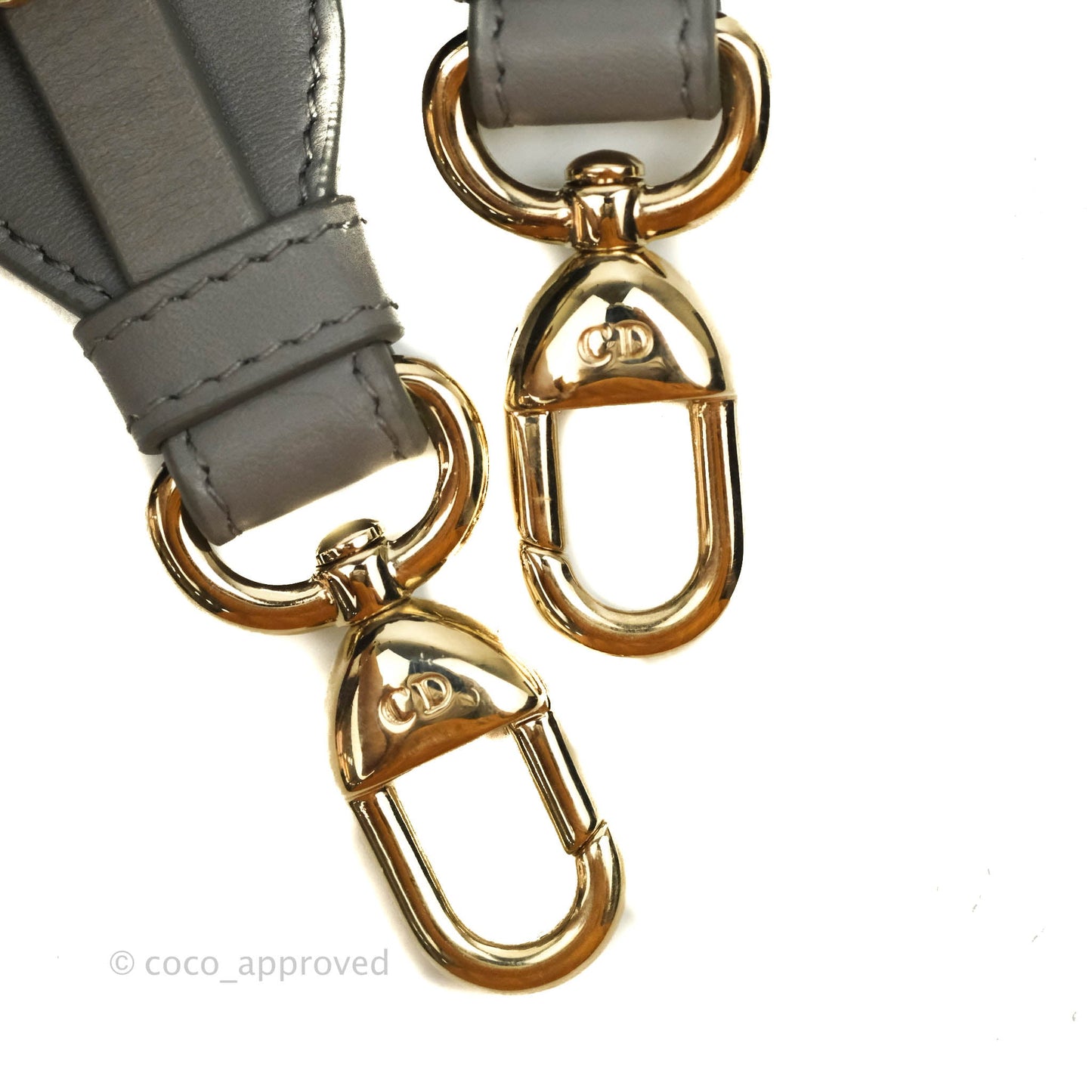 Christian Dior Lambskin My ABCDior Lady Dior Grey Gold Hardware