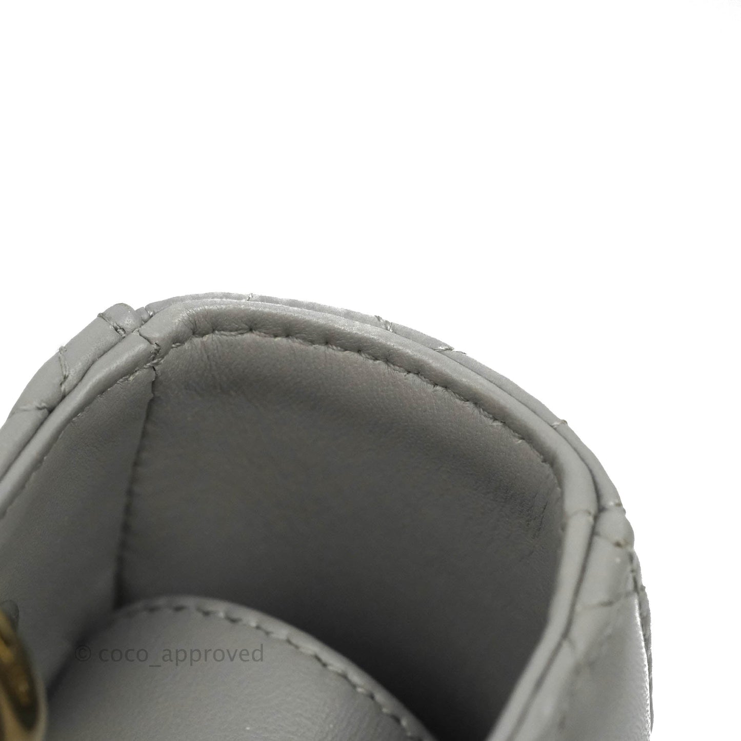 Christian Dior Lambskin My ABCDior Lady Dior Grey Gold Hardware