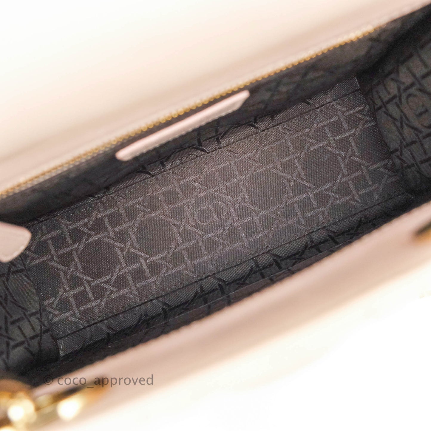Christian Dior Lambskin My ABCDior Lady Dior Pale Pink Gold Hardware
