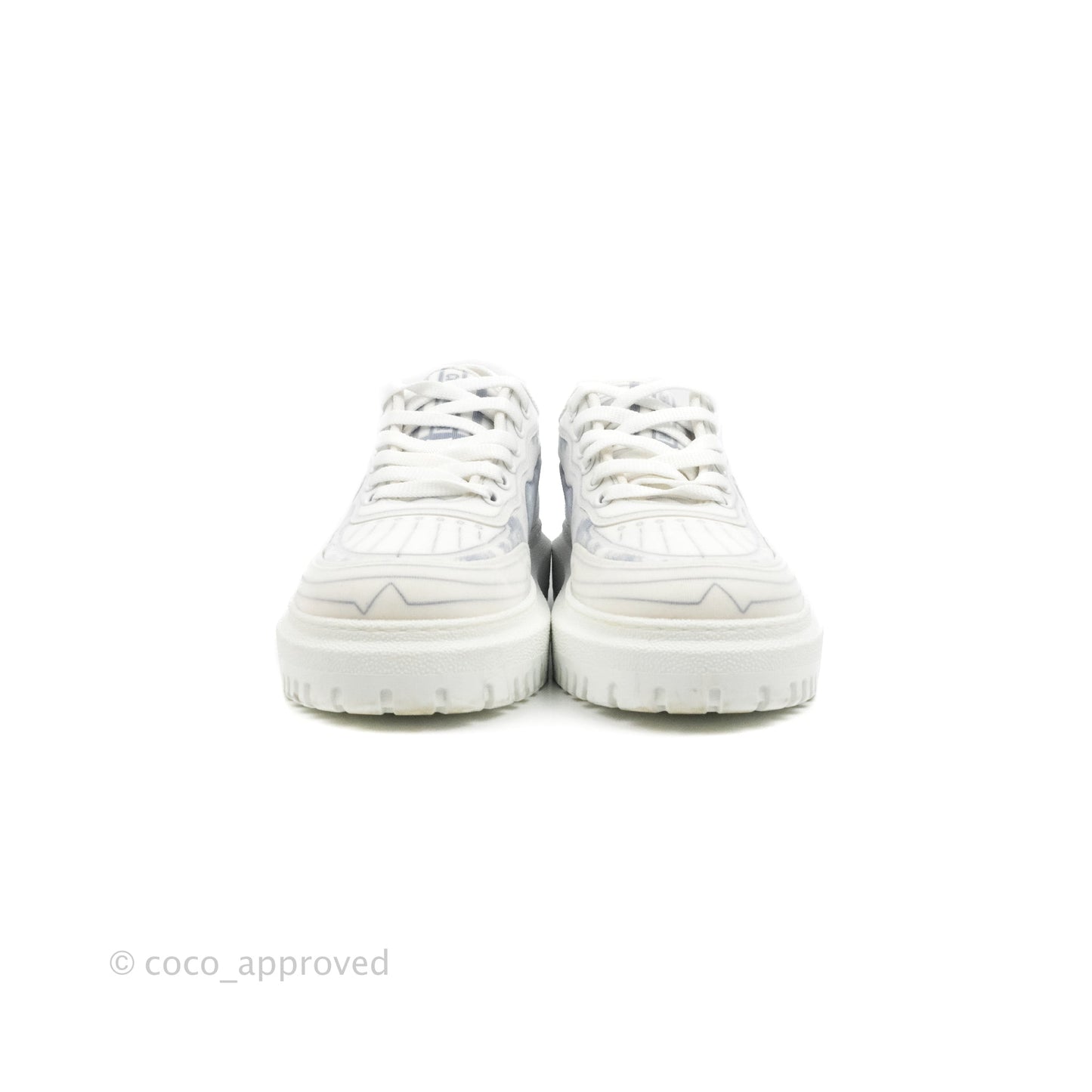 Christian Dior Dior Addict Sneaker Blue Toile de Jouy Technical Fabric