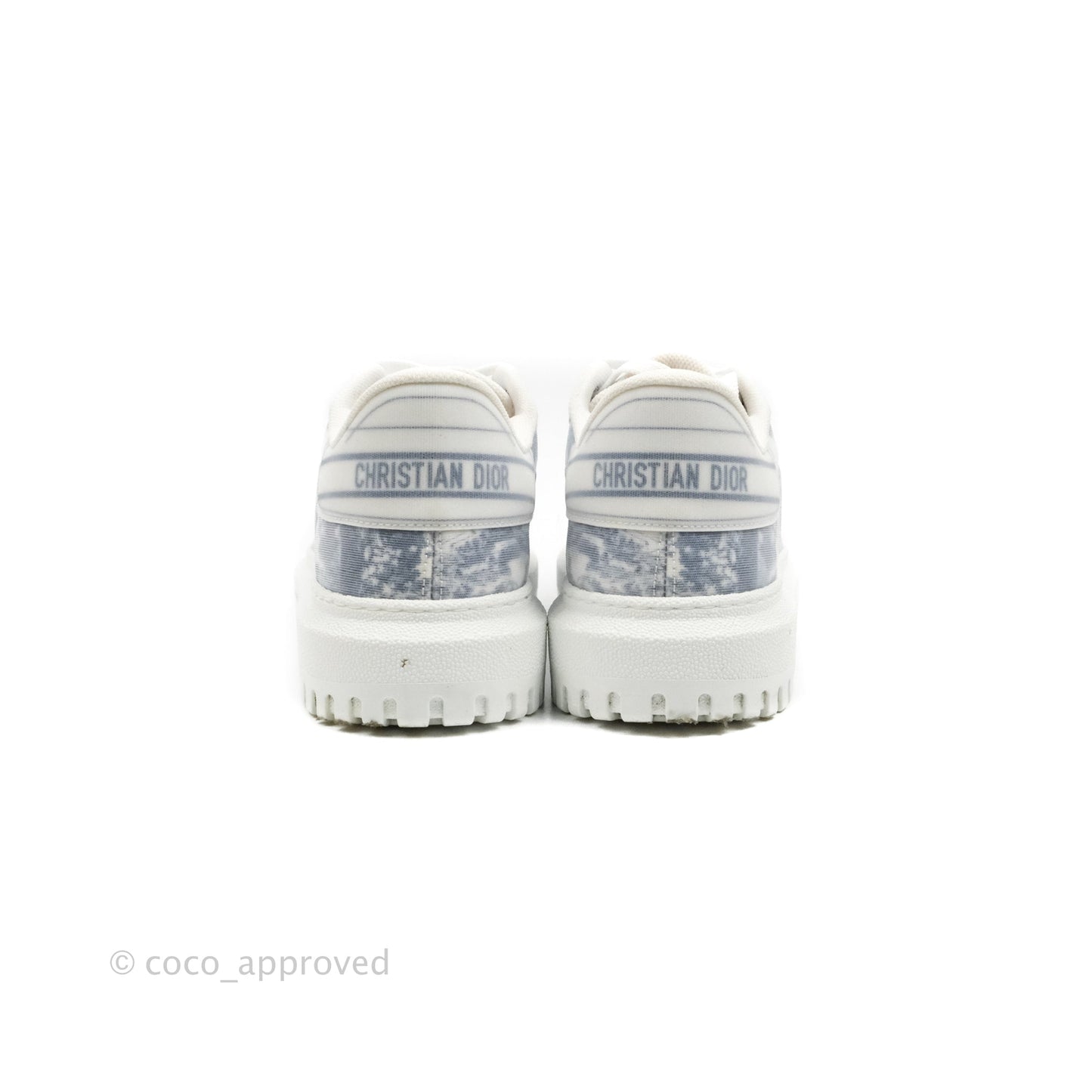 Christian Dior Dior Addict Sneaker Blue Toile de Jouy Technical Fabric