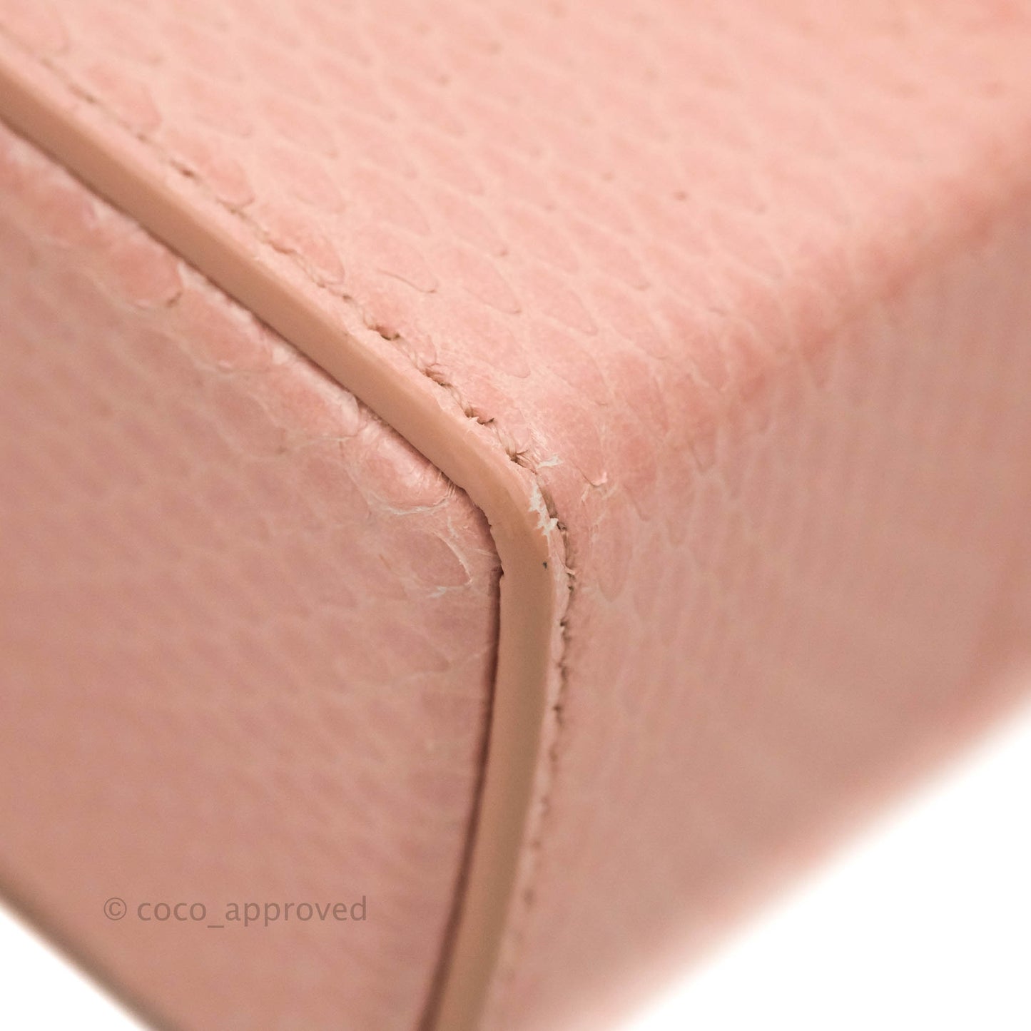 Christian Dior 30 Montaigne Box Bag Python Rose Des Vents